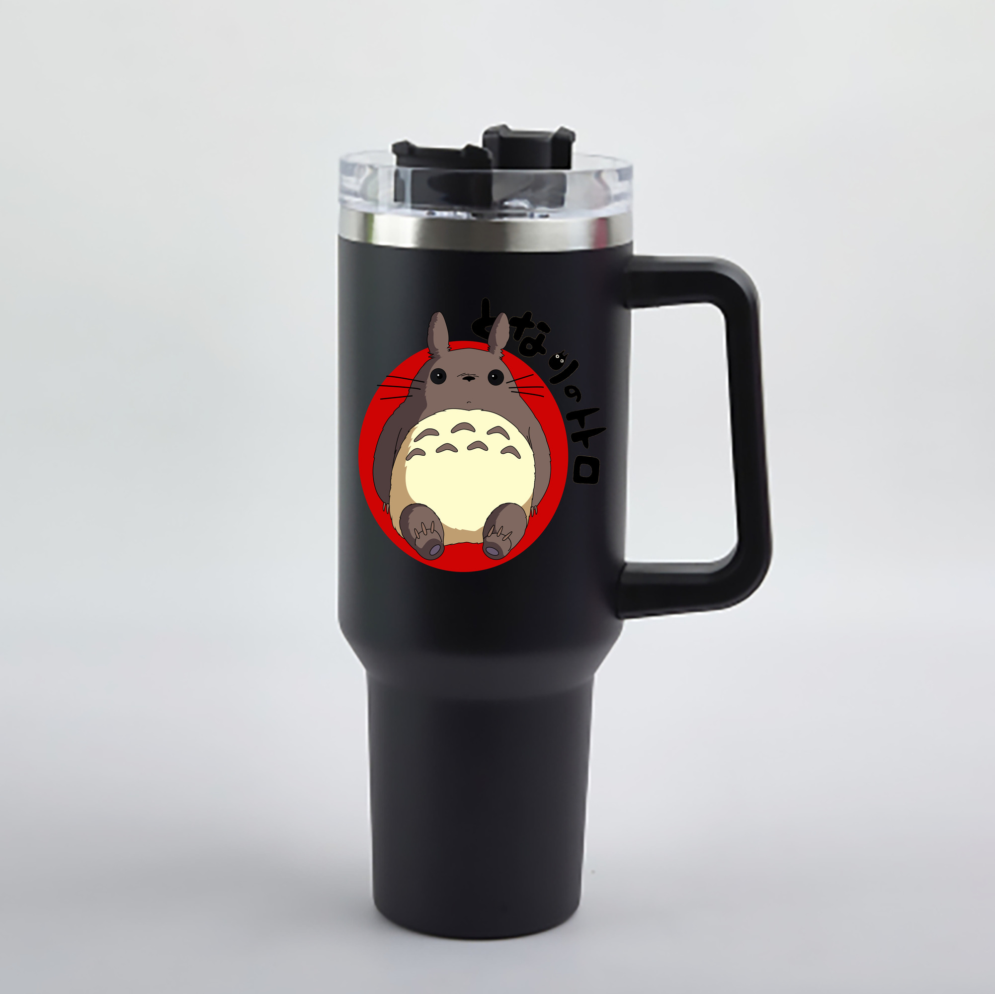 （画像用） となりのトトロ 草壁メイ 草壁サツキ My Neighbor Totoro Satsuki Kusakabe Mei Kusakabe 1200mL車用タンブラー - クリスタルステッカー（プラスチックストロー付き）