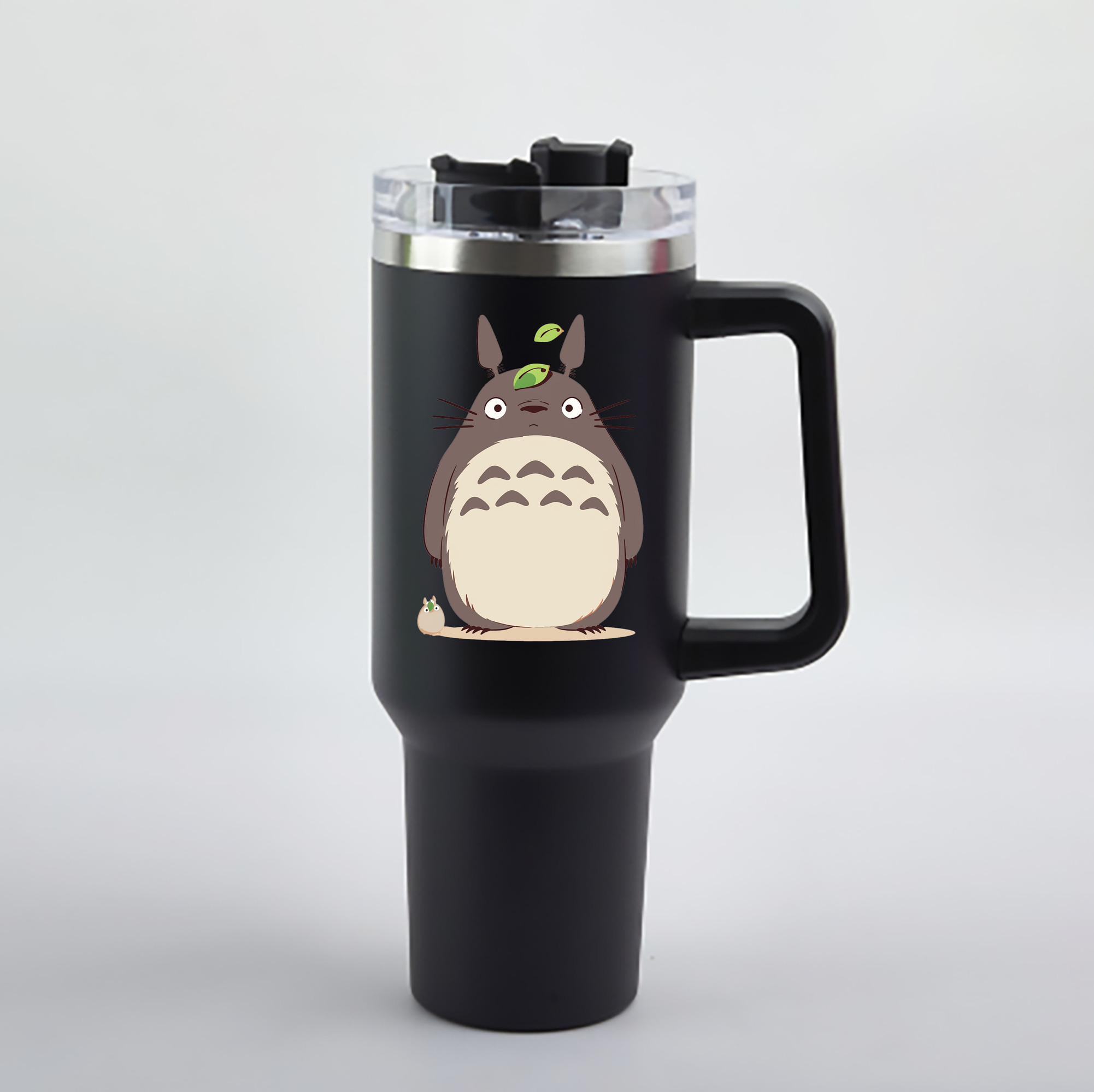 （画像用） となりのトトロ 草壁メイ 草壁サツキ My Neighbor Totoro Satsuki Kusakabe Mei Kusakabe 1200mL車用タンブラー - クリスタルステッカー（プラスチックストロー付き）