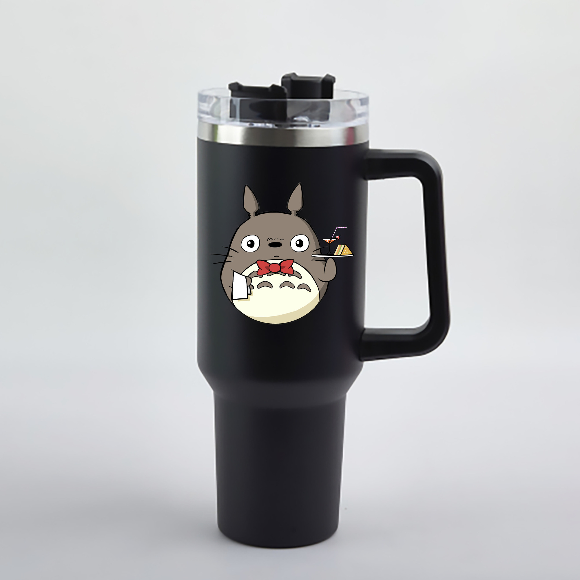 （画像用） となりのトトロ 草壁メイ 草壁サツキ My Neighbor Totoro Satsuki Kusakabe Mei Kusakabe 1200mL車用タンブラー - クリスタルステッカー（プラスチックストロー付き）