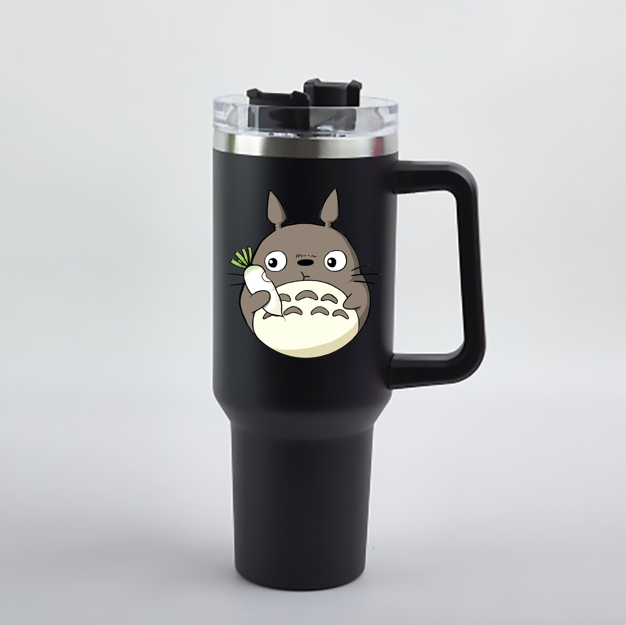 （画像用） となりのトトロ 草壁メイ 草壁サツキ My Neighbor Totoro Satsuki Kusakabe Mei Kusakabe 1200mL車用タンブラー - クリスタルステッカー（プラスチックストロー付き）