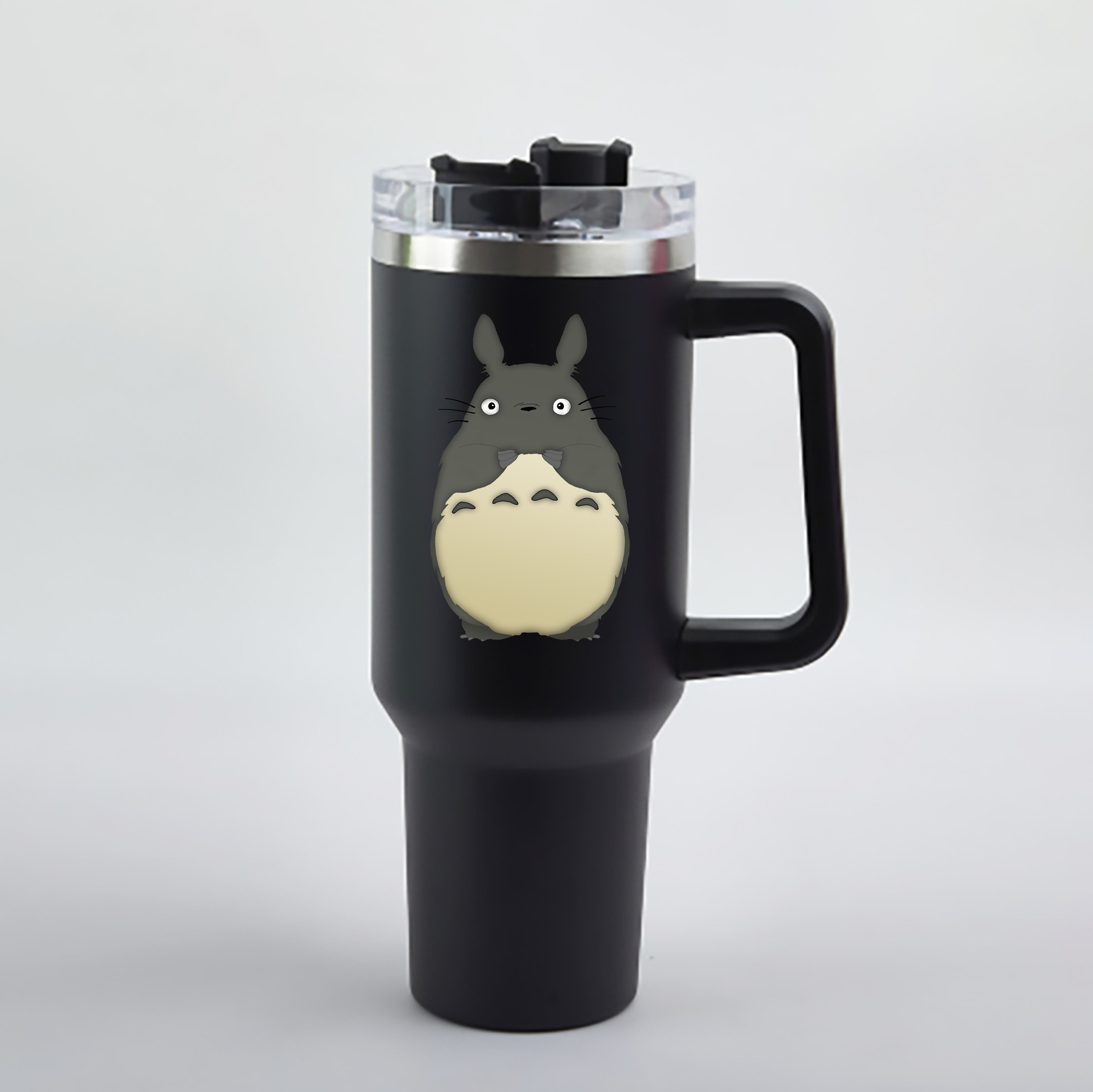 （画像用） となりのトトロ 草壁メイ 草壁サツキ My Neighbor Totoro Satsuki Kusakabe Mei Kusakabe 1200mL車用タンブラー - クリスタルステッカー（プラスチックストロー付き）
