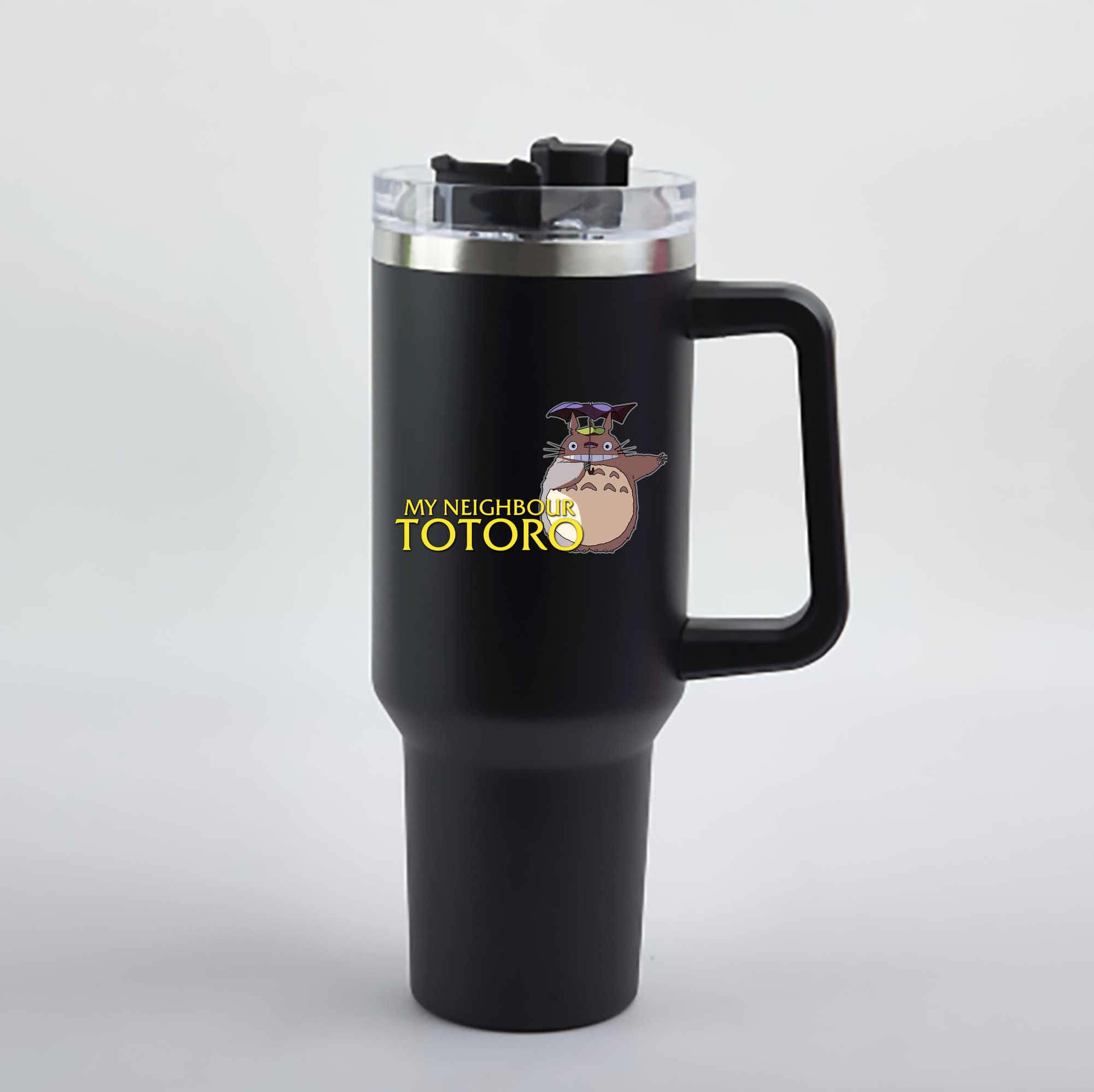（画像用） となりのトトロ 草壁メイ 草壁サツキ My Neighbor Totoro Satsuki Kusakabe Mei Kusakabe 1200mL車用タンブラー - クリスタルステッカー（プラスチックストロー付き）