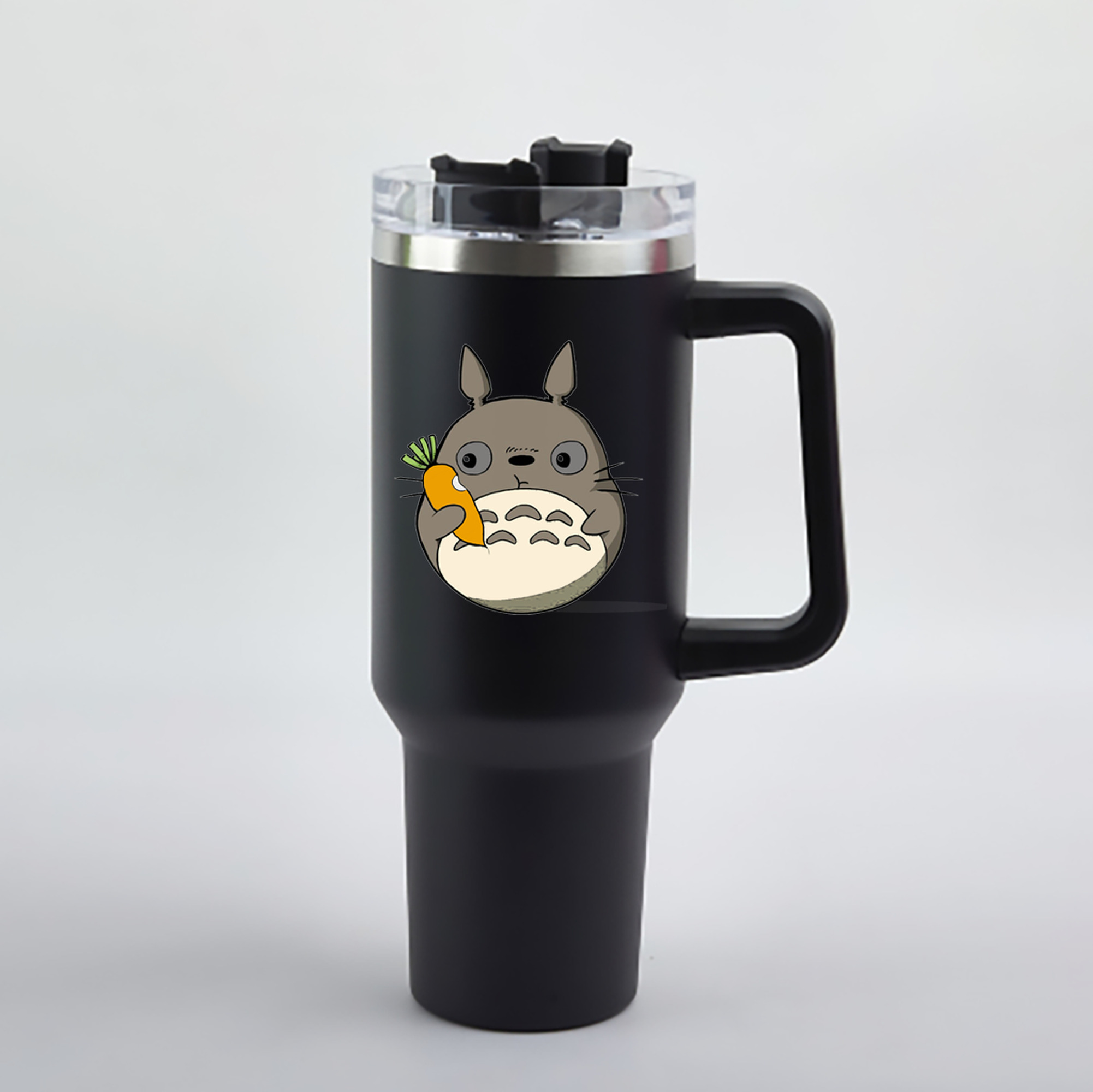 （画像用） となりのトトロ 草壁メイ 草壁サツキ My Neighbor Totoro Satsuki Kusakabe Mei Kusakabe 1200mL車用タンブラー - クリスタルステッカー（プラスチックストロー付き）