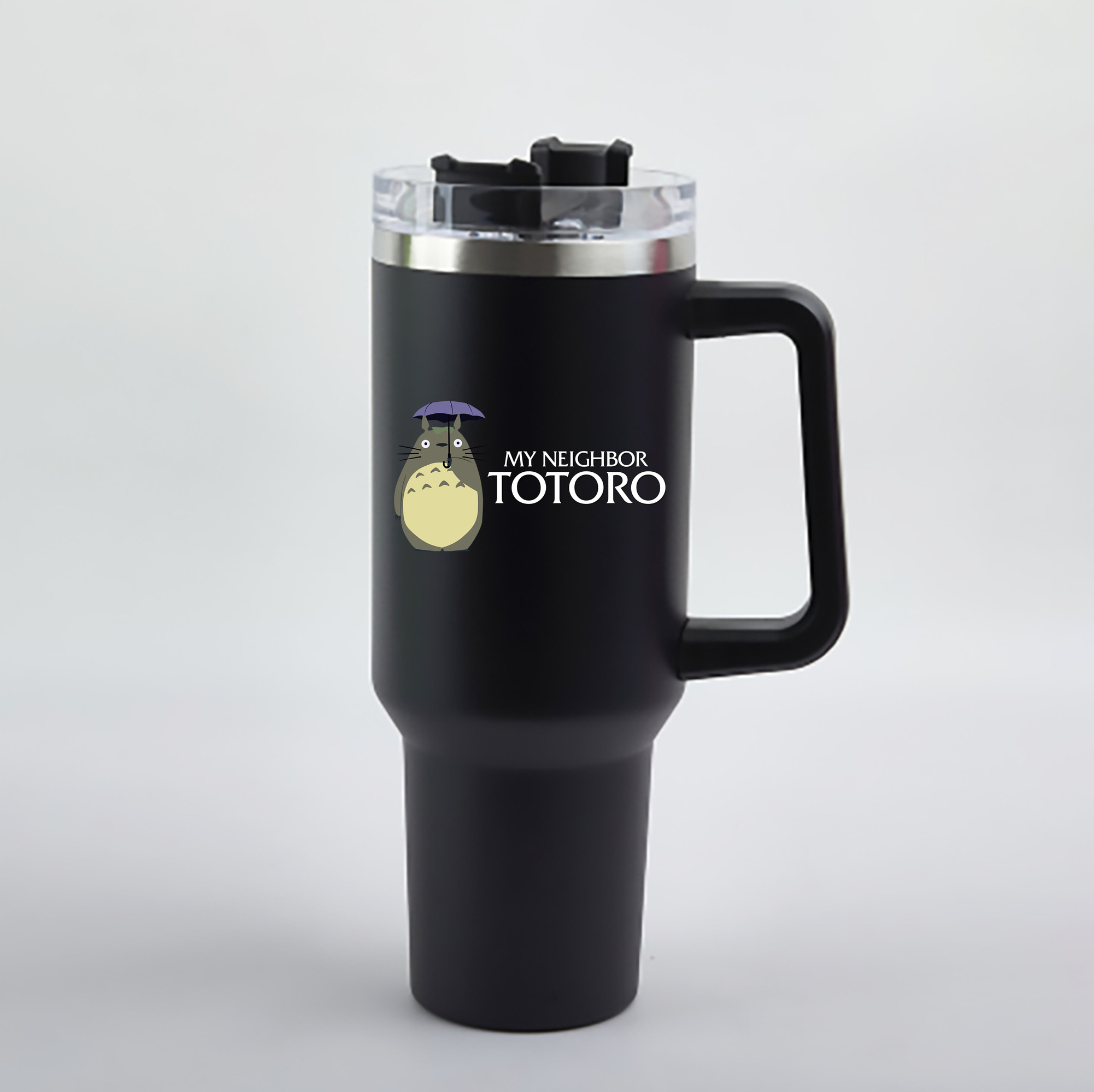 （画像用） となりのトトロ 草壁メイ 草壁サツキ My Neighbor Totoro Satsuki Kusakabe Mei Kusakabe 1200mL車用タンブラー - クリスタルステッカー（プラスチックストロー付き）