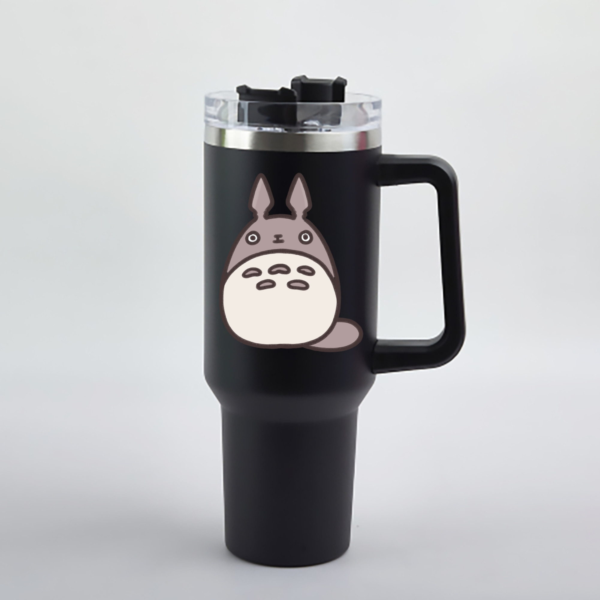 （画像用） となりのトトロ 草壁メイ 草壁サツキ My Neighbor Totoro Satsuki Kusakabe Mei Kusakabe 1200mL車用タンブラー - クリスタルステッカー（プラスチックストロー付き）