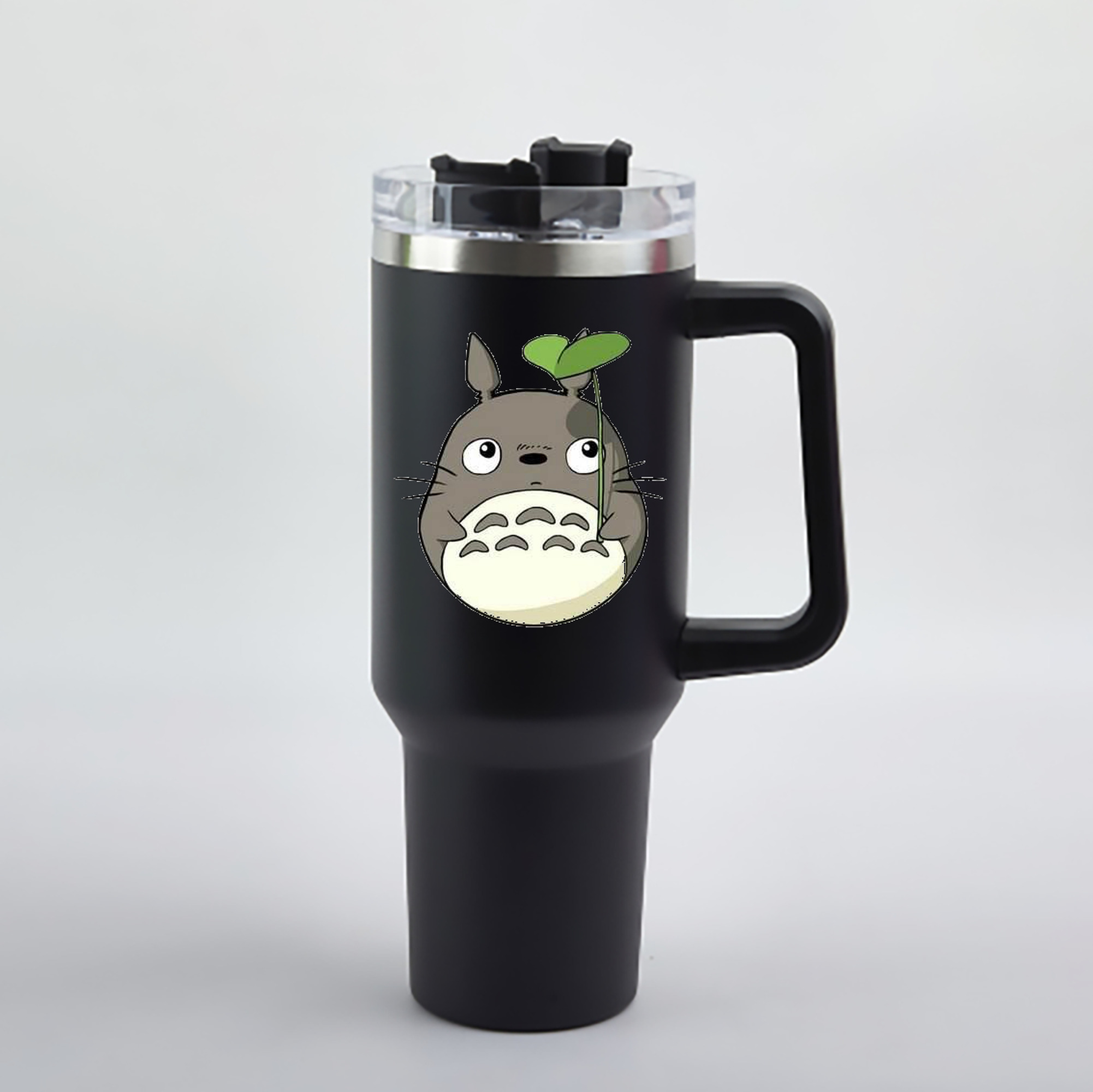 （画像用） となりのトトロ 草壁メイ 草壁サツキ My Neighbor Totoro Satsuki Kusakabe Mei Kusakabe 1200mL車用タンブラー - クリスタルステッカー（プラスチックストロー付き）