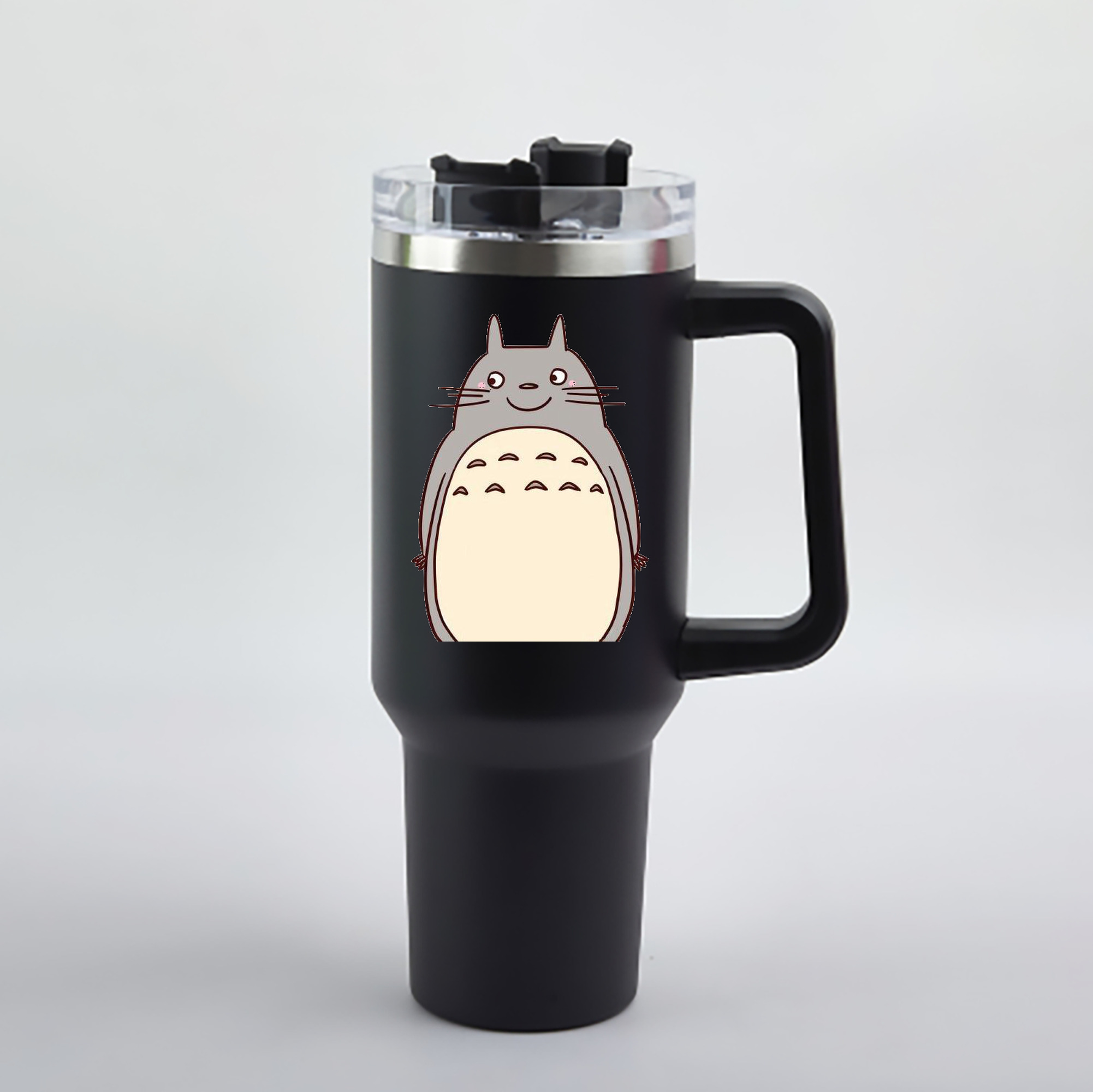 （画像用） となりのトトロ 草壁メイ 草壁サツキ My Neighbor Totoro Satsuki Kusakabe Mei Kusakabe 1200mL車用タンブラー - クリスタルステッカー（プラスチックストロー付き）