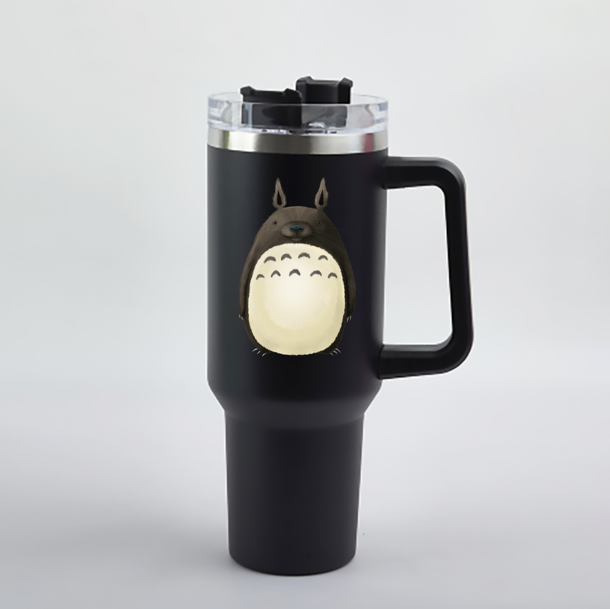 （画像用） となりのトトロ 草壁メイ 草壁サツキ My Neighbor Totoro Satsuki Kusakabe Mei Kusakabe 1200mL車用タンブラー - クリスタルステッカー（プラスチックストロー付き）