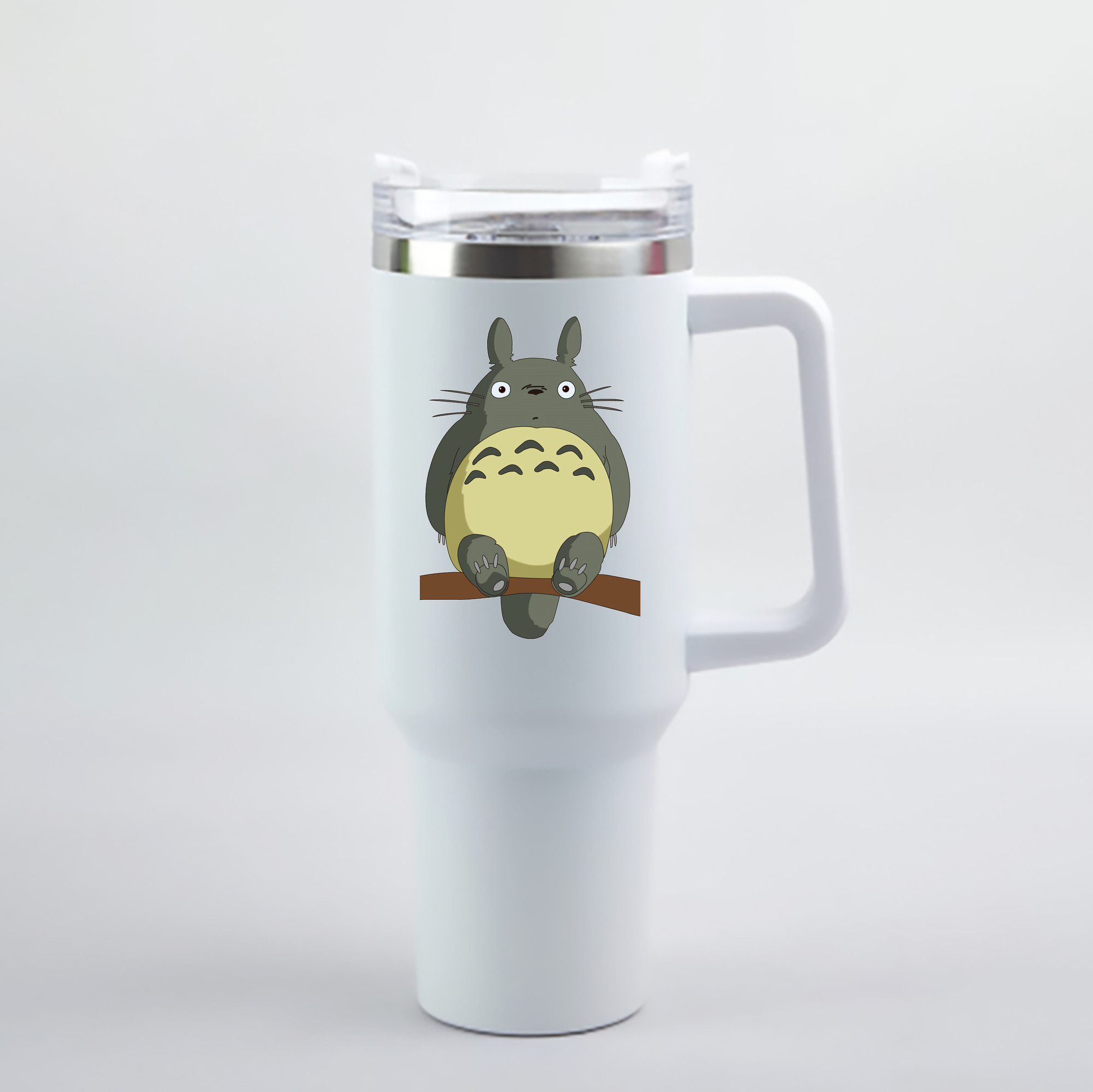 （画像用） となりのトトロ 草壁メイ 草壁サツキ My Neighbor Totoro Satsuki Kusakabe Mei Kusakabe 1200mL車用タンブラー - クリスタルステッカー（プラスチックストロー付き）