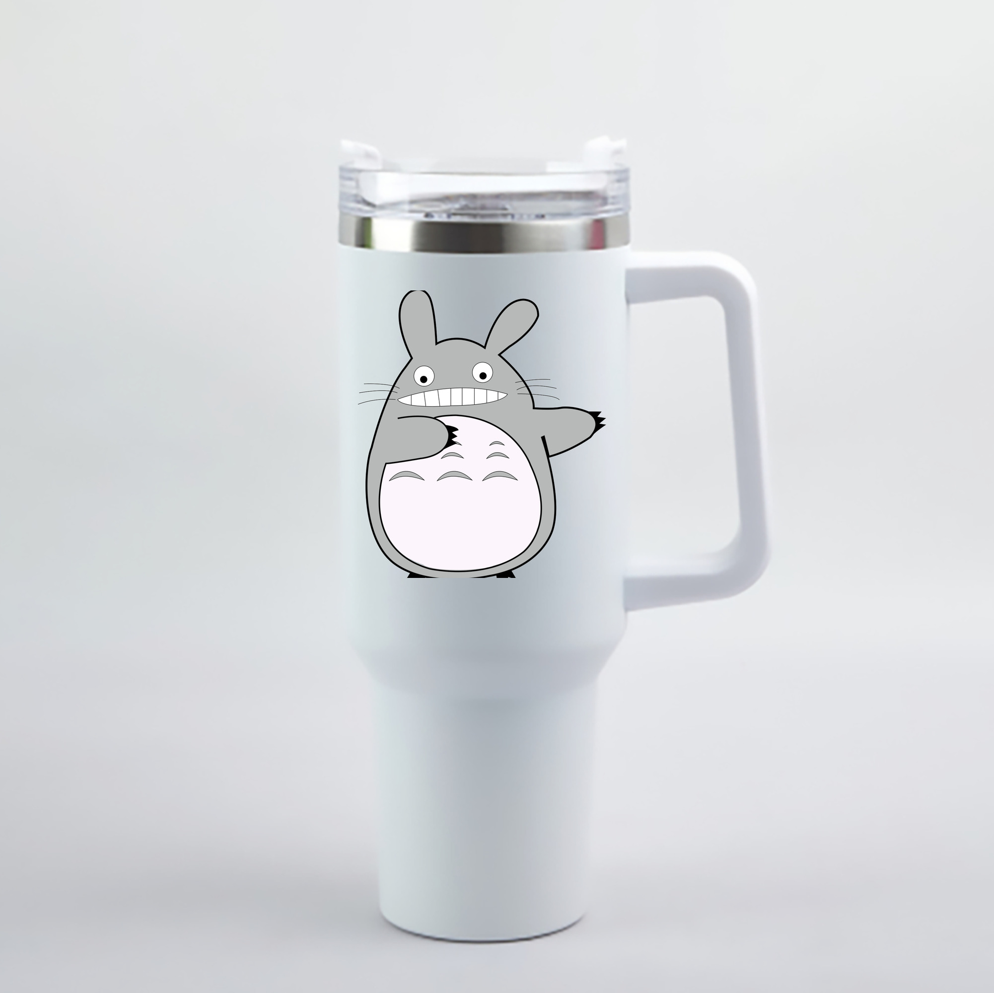 （画像用） となりのトトロ 草壁メイ 草壁サツキ My Neighbor Totoro Satsuki Kusakabe Mei Kusakabe 1200mL車用タンブラー - クリスタルステッカー（プラスチックストロー付き）