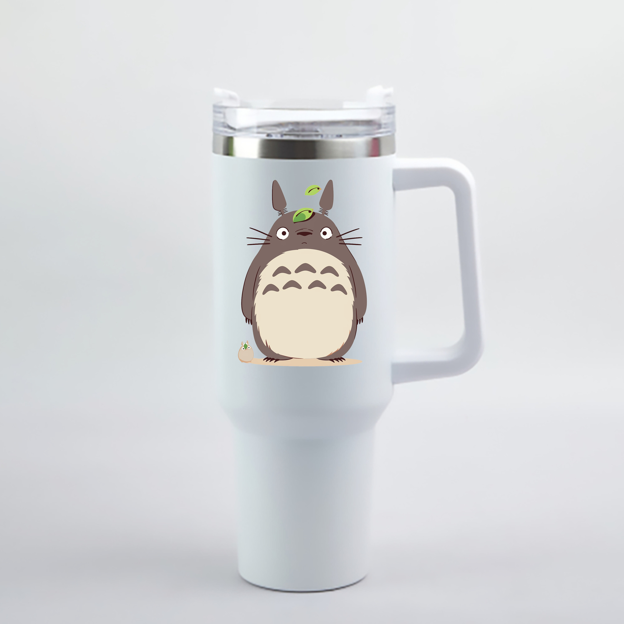 （画像用） となりのトトロ 草壁メイ 草壁サツキ My Neighbor Totoro Satsuki Kusakabe Mei Kusakabe 1200mL車用タンブラー - クリスタルステッカー（プラスチックストロー付き）