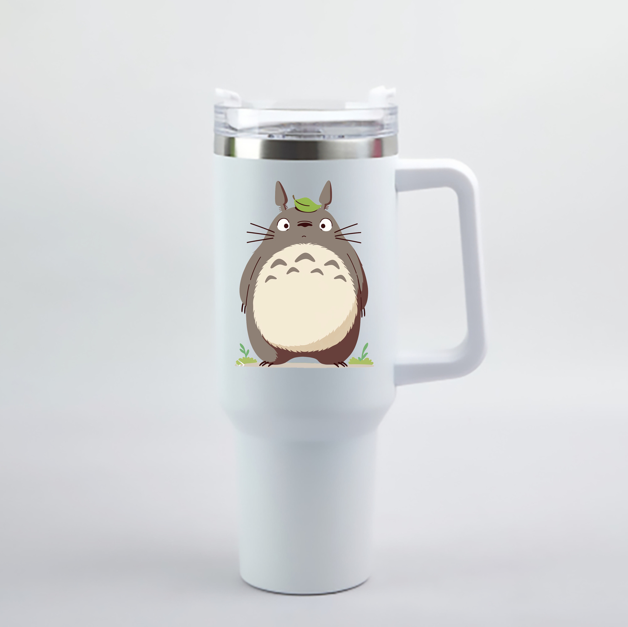 （画像用） となりのトトロ 草壁メイ 草壁サツキ My Neighbor Totoro Satsuki Kusakabe Mei Kusakabe 1200mL車用タンブラー - クリスタルステッカー（プラスチックストロー付き）
