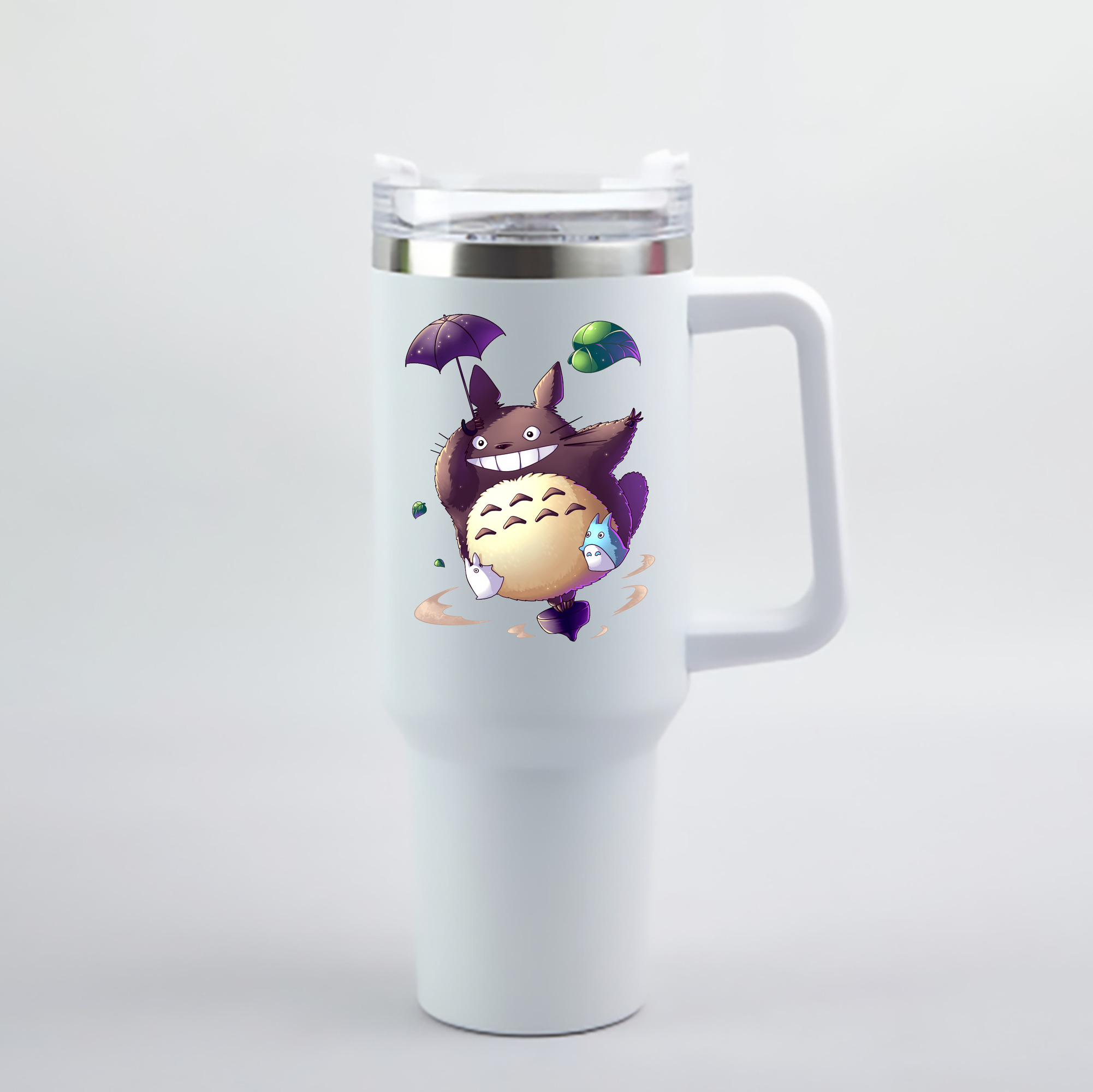 （画像用） となりのトトロ 草壁メイ 草壁サツキ My Neighbor Totoro Satsuki Kusakabe Mei Kusakabe 1200mL車用タンブラー - クリスタルステッカー（プラスチックストロー付き）