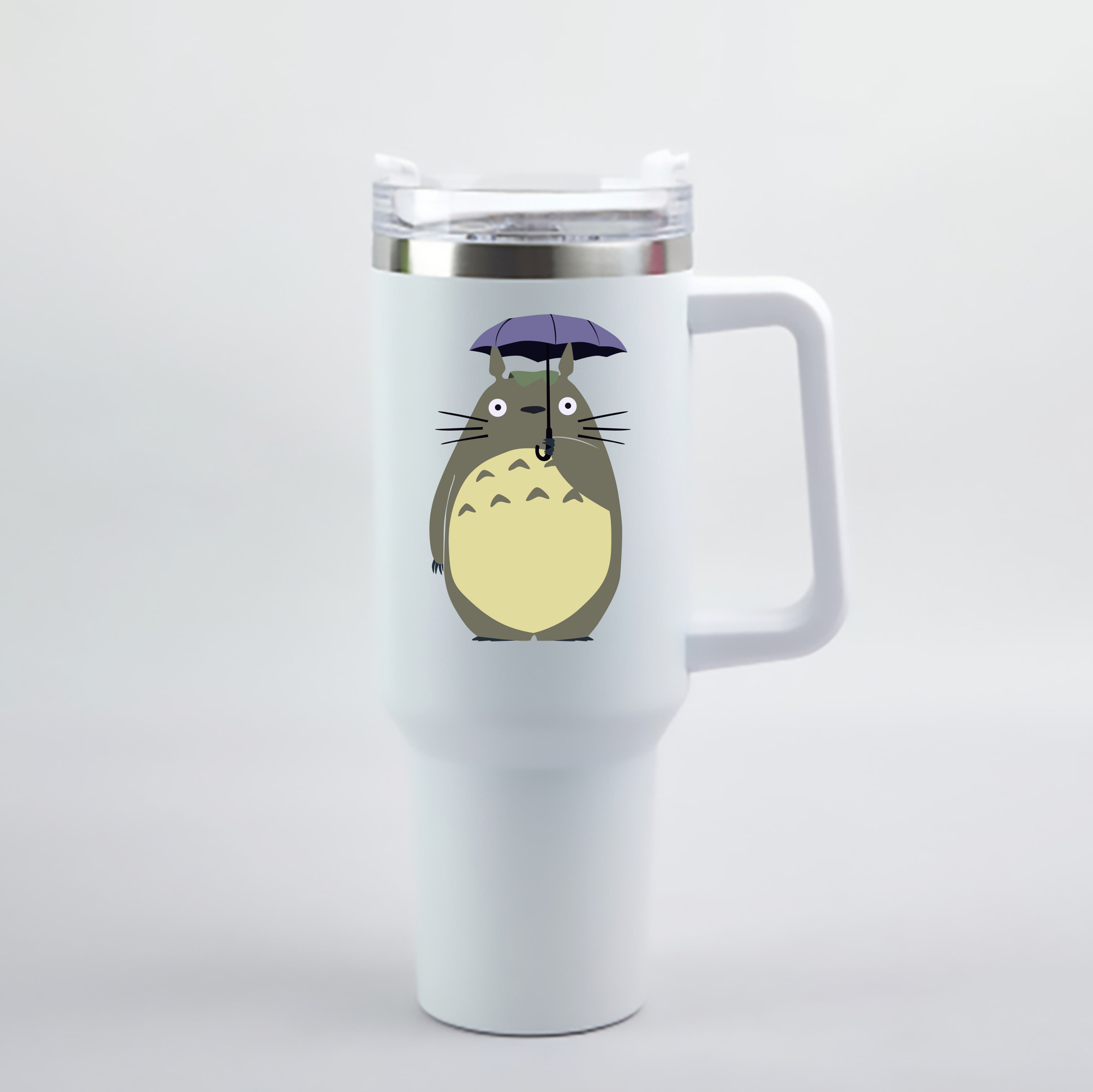 （画像用） となりのトトロ 草壁メイ 草壁サツキ My Neighbor Totoro Satsuki Kusakabe Mei Kusakabe 1200mL車用タンブラー - クリスタルステッカー（プラスチックストロー付き）