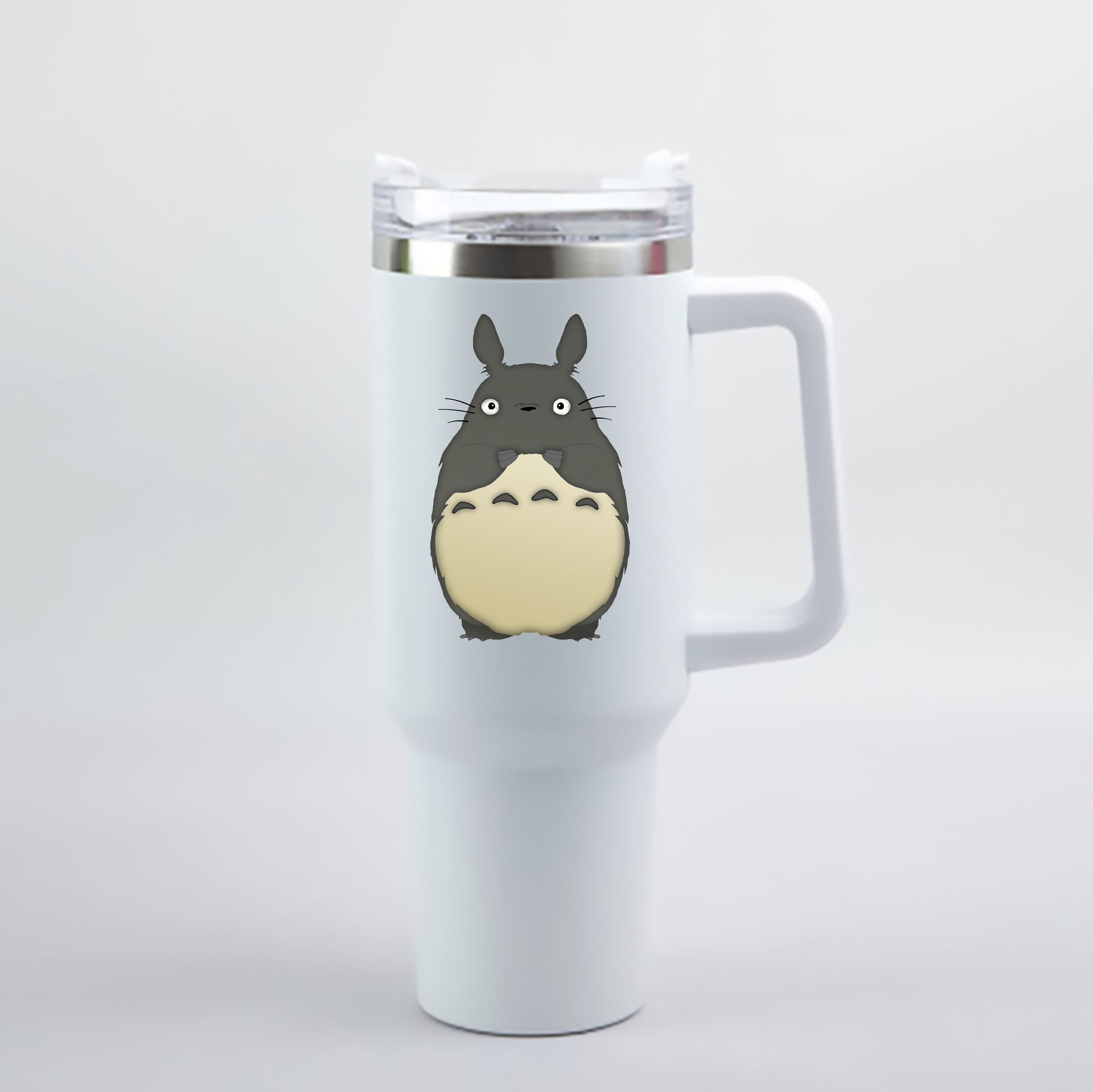 （画像用） となりのトトロ 草壁メイ 草壁サツキ My Neighbor Totoro Satsuki Kusakabe Mei Kusakabe 1200mL車用タンブラー - クリスタルステッカー（プラスチックストロー付き）