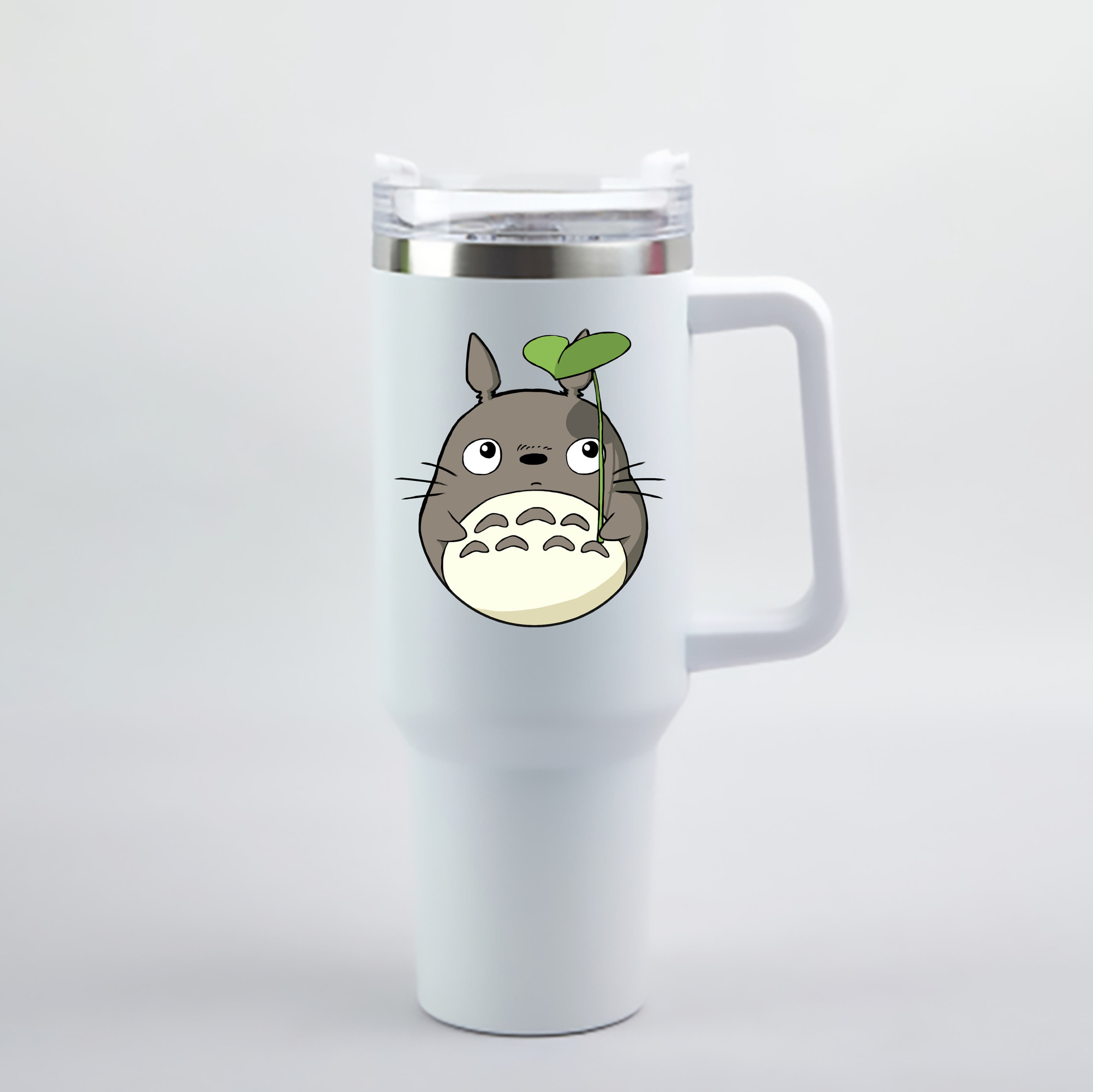（画像用） となりのトトロ 草壁メイ 草壁サツキ My Neighbor Totoro Satsuki Kusakabe Mei Kusakabe 1200mL車用タンブラー - クリスタルステッカー（プラスチックストロー付き）