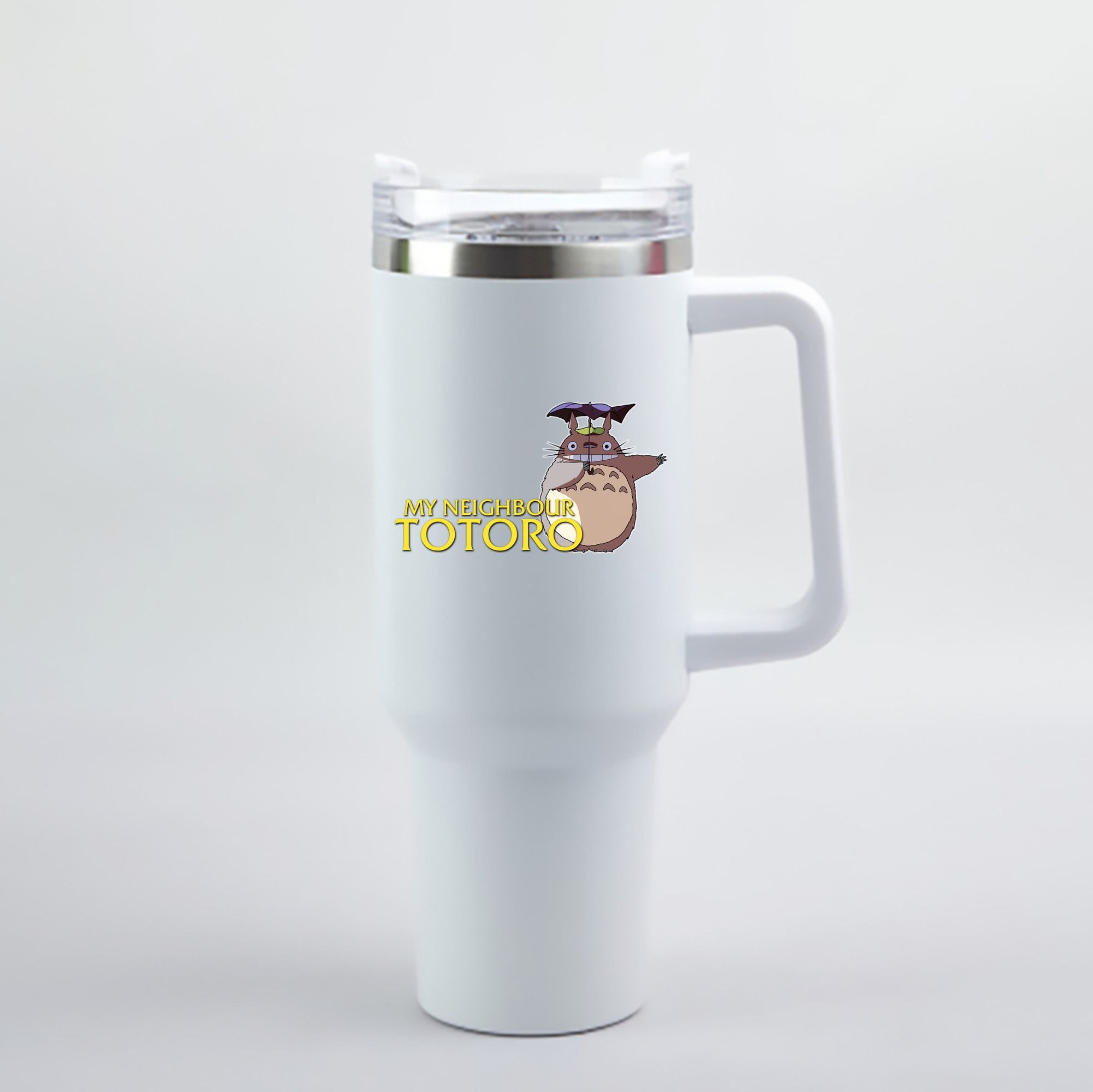 （画像用） となりのトトロ 草壁メイ 草壁サツキ My Neighbor Totoro Satsuki Kusakabe Mei Kusakabe 1200mL車用タンブラー - クリスタルステッカー（プラスチックストロー付き）