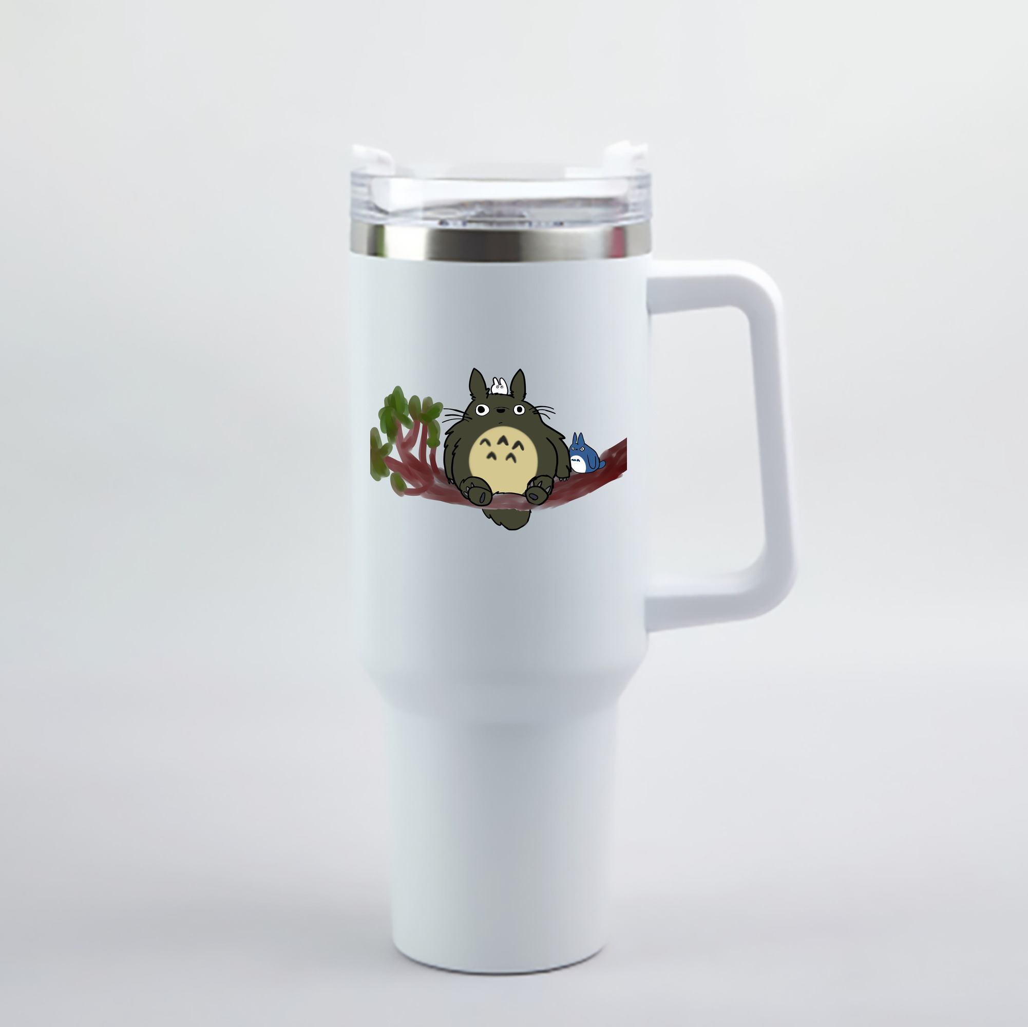 （画像用） となりのトトロ 草壁メイ 草壁サツキ My Neighbor Totoro Satsuki Kusakabe Mei Kusakabe 1200mL車用タンブラー - クリスタルステッカー（プラスチックストロー付き）