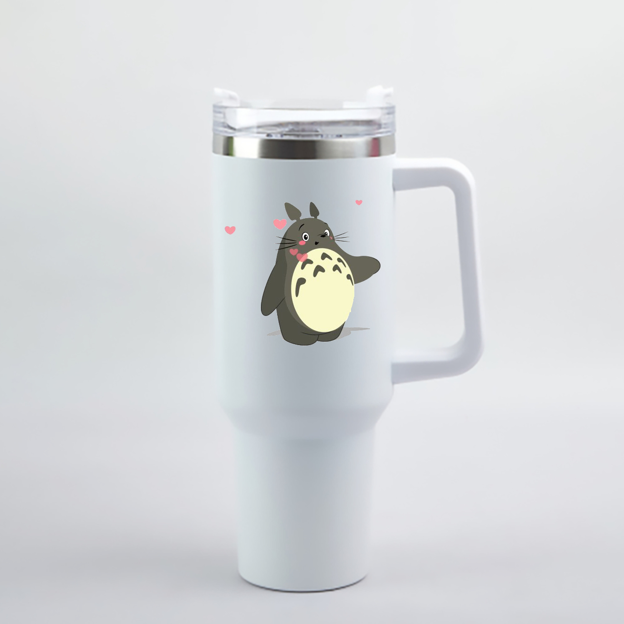 （画像用） となりのトトロ 草壁メイ 草壁サツキ My Neighbor Totoro Satsuki Kusakabe Mei Kusakabe 1200mL車用タンブラー - クリスタルステッカー（プラスチックストロー付き）