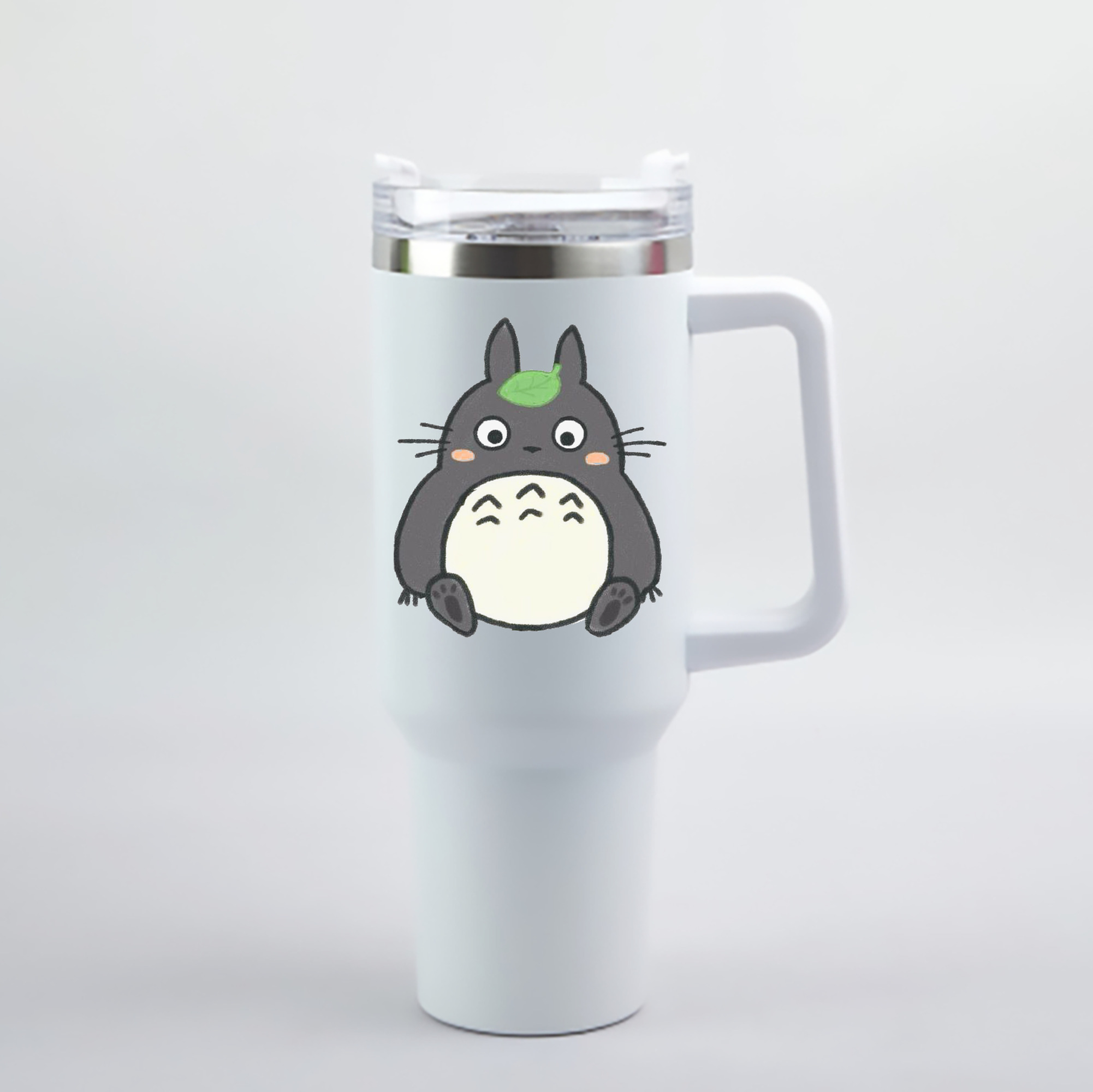 （画像用） となりのトトロ 草壁メイ 草壁サツキ My Neighbor Totoro Satsuki Kusakabe Mei Kusakabe 1200mL車用タンブラー - クリスタルステッカー（プラスチックストロー付き）