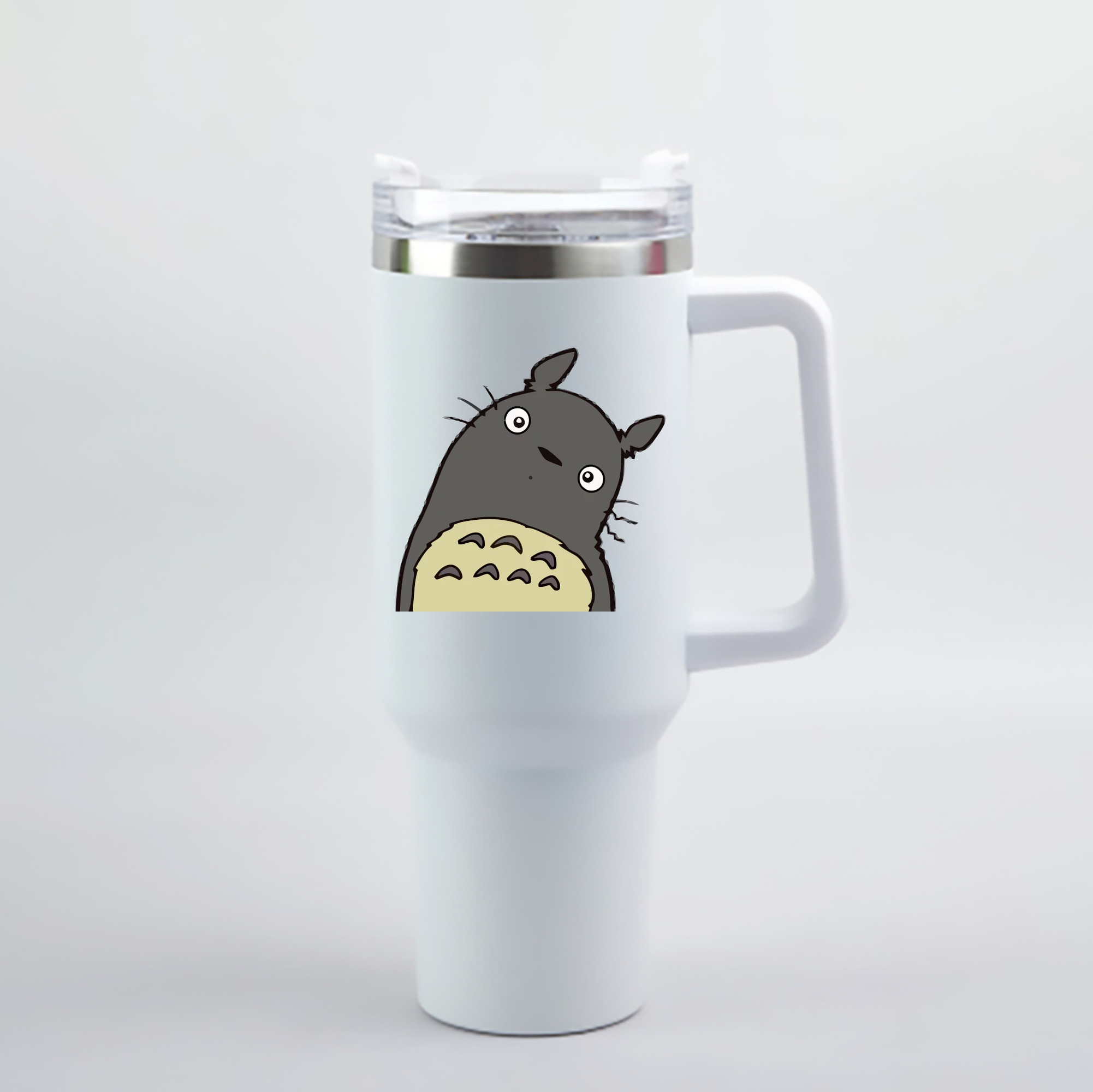 （画像用） となりのトトロ 草壁メイ 草壁サツキ My Neighbor Totoro Satsuki Kusakabe Mei Kusakabe 1200mL車用タンブラー - クリスタルステッカー（プラスチックストロー付き）