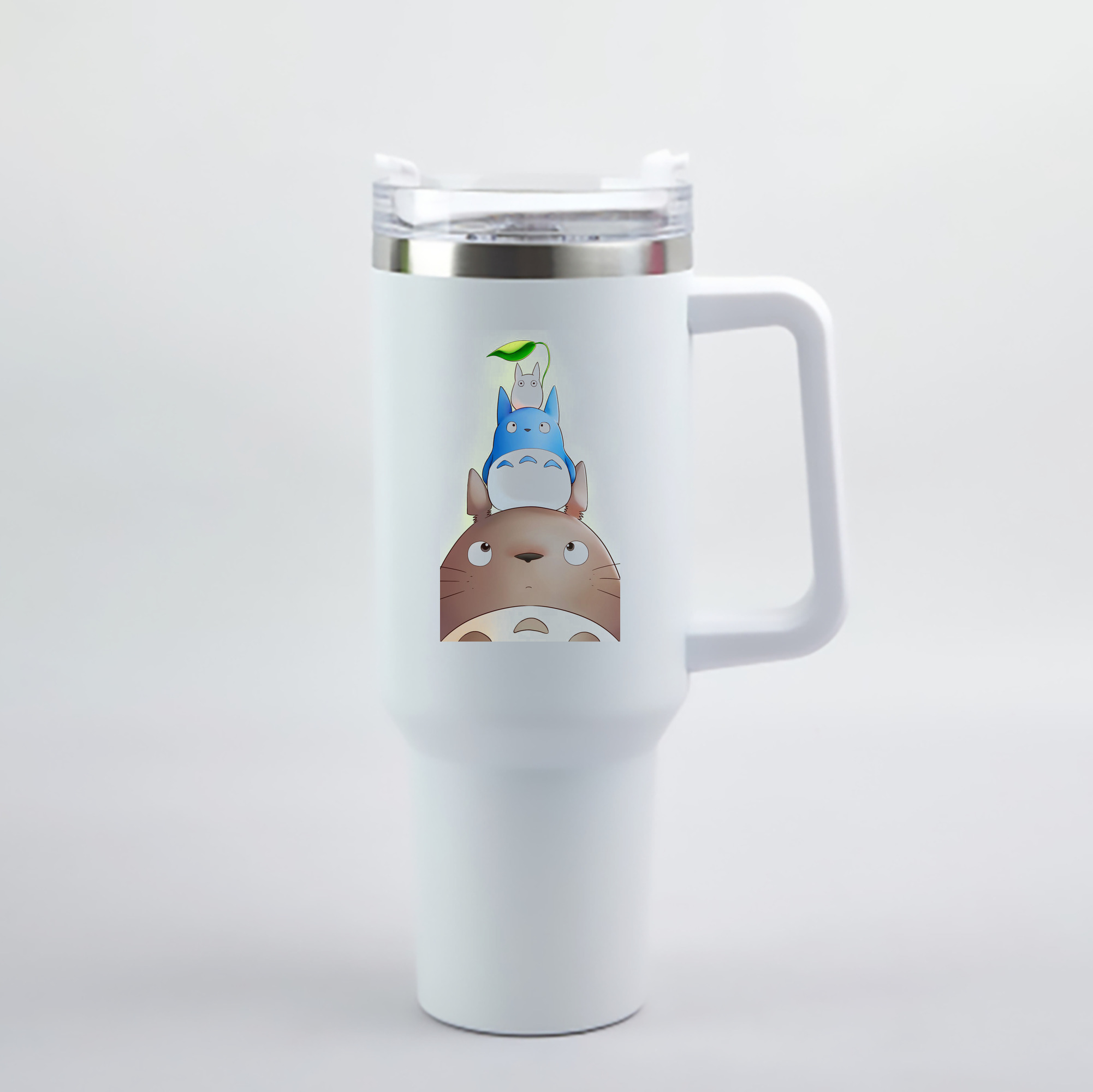 （画像用） となりのトトロ 草壁メイ 草壁サツキ My Neighbor Totoro Satsuki Kusakabe Mei Kusakabe 1200mL車用タンブラー - クリスタルステッカー（プラスチックストロー付き）