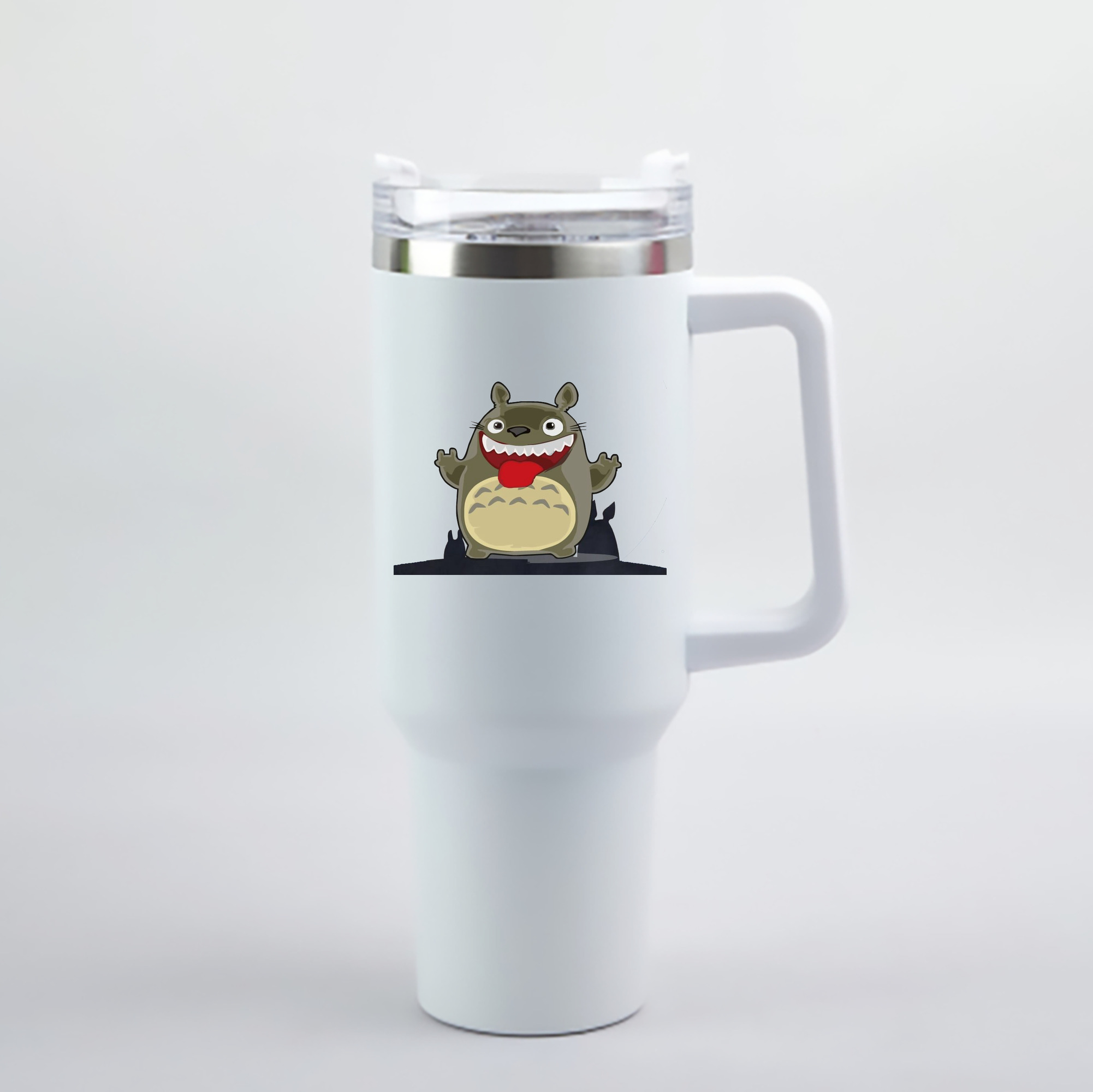 （画像用） となりのトトロ 草壁メイ 草壁サツキ My Neighbor Totoro Satsuki Kusakabe Mei Kusakabe 1200mL車用タンブラー - クリスタルステッカー（プラスチックストロー付き）