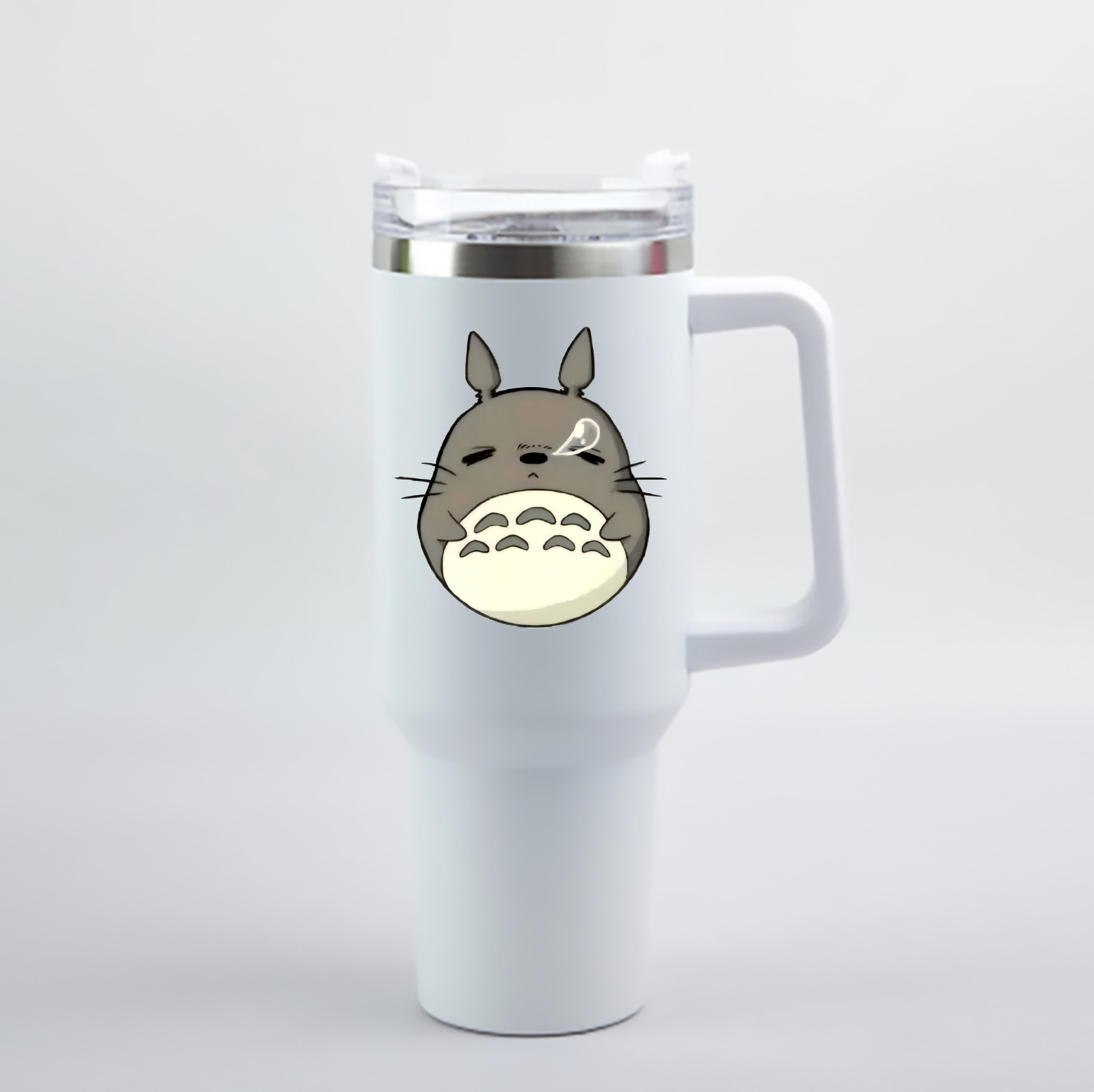 （画像用） となりのトトロ 草壁メイ 草壁サツキ My Neighbor Totoro Satsuki Kusakabe Mei Kusakabe 1200mL車用タンブラー - クリスタルステッカー（プラスチックストロー付き）