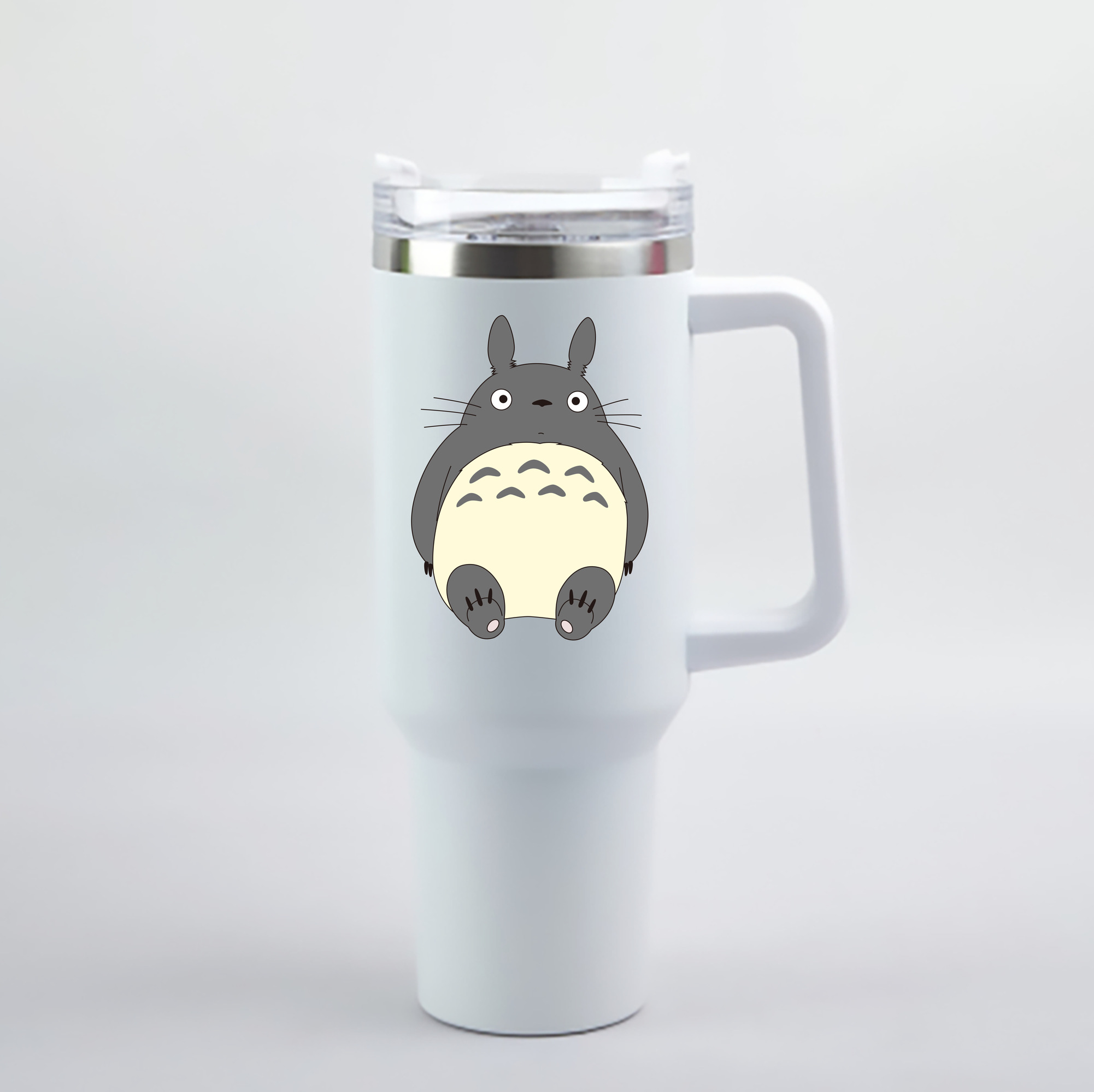 （画像用） となりのトトロ 草壁メイ 草壁サツキ My Neighbor Totoro Satsuki Kusakabe Mei Kusakabe 1200mL車用タンブラー - クリスタルステッカー（プラスチックストロー付き）