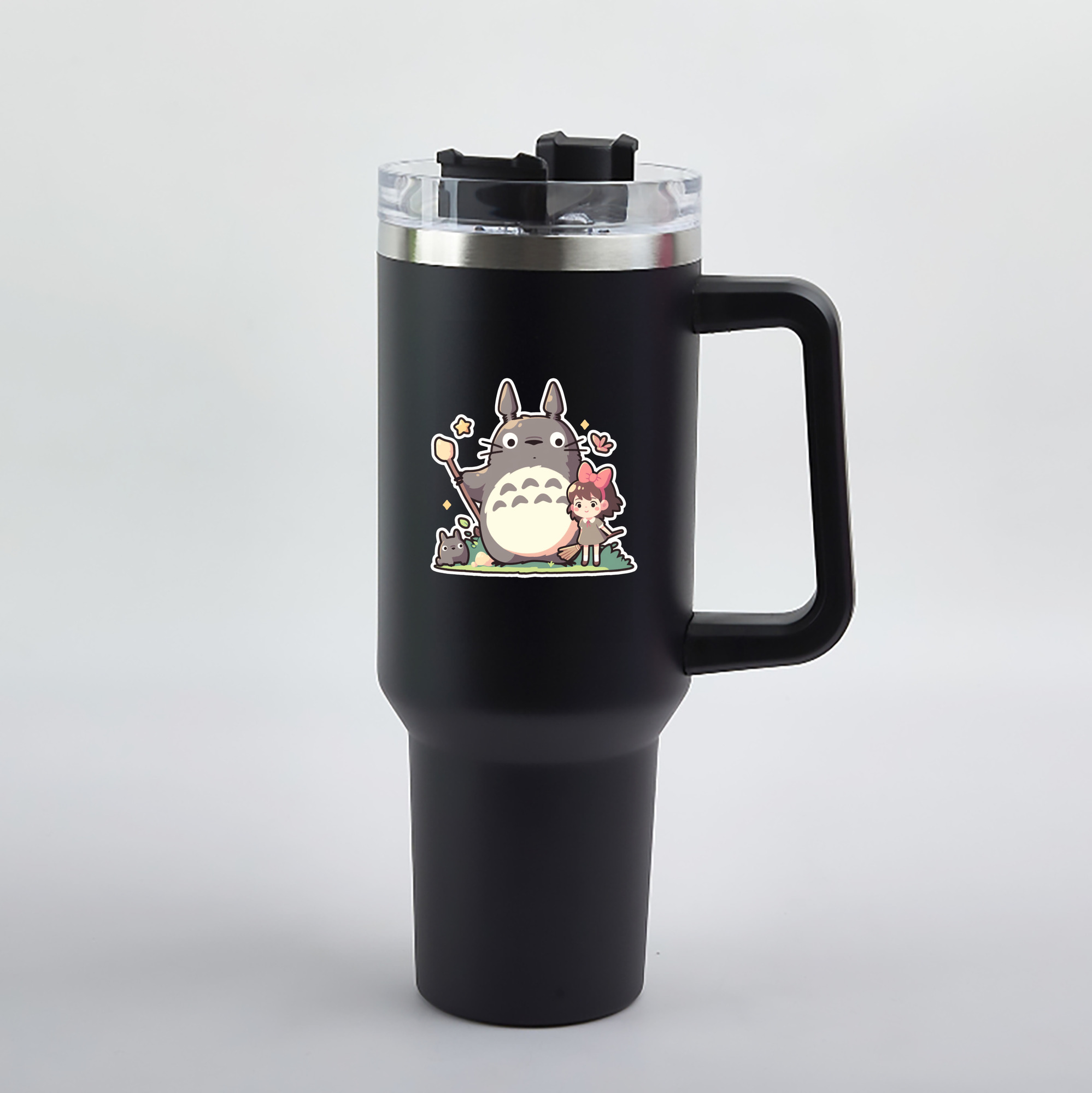 （画像用） となりのトトロ 草壁メイ 草壁サツキ My Neighbor Totoro Satsuki Kusakabe Mei Kusakabe 1200mL車用タンブラー（カラープリント）