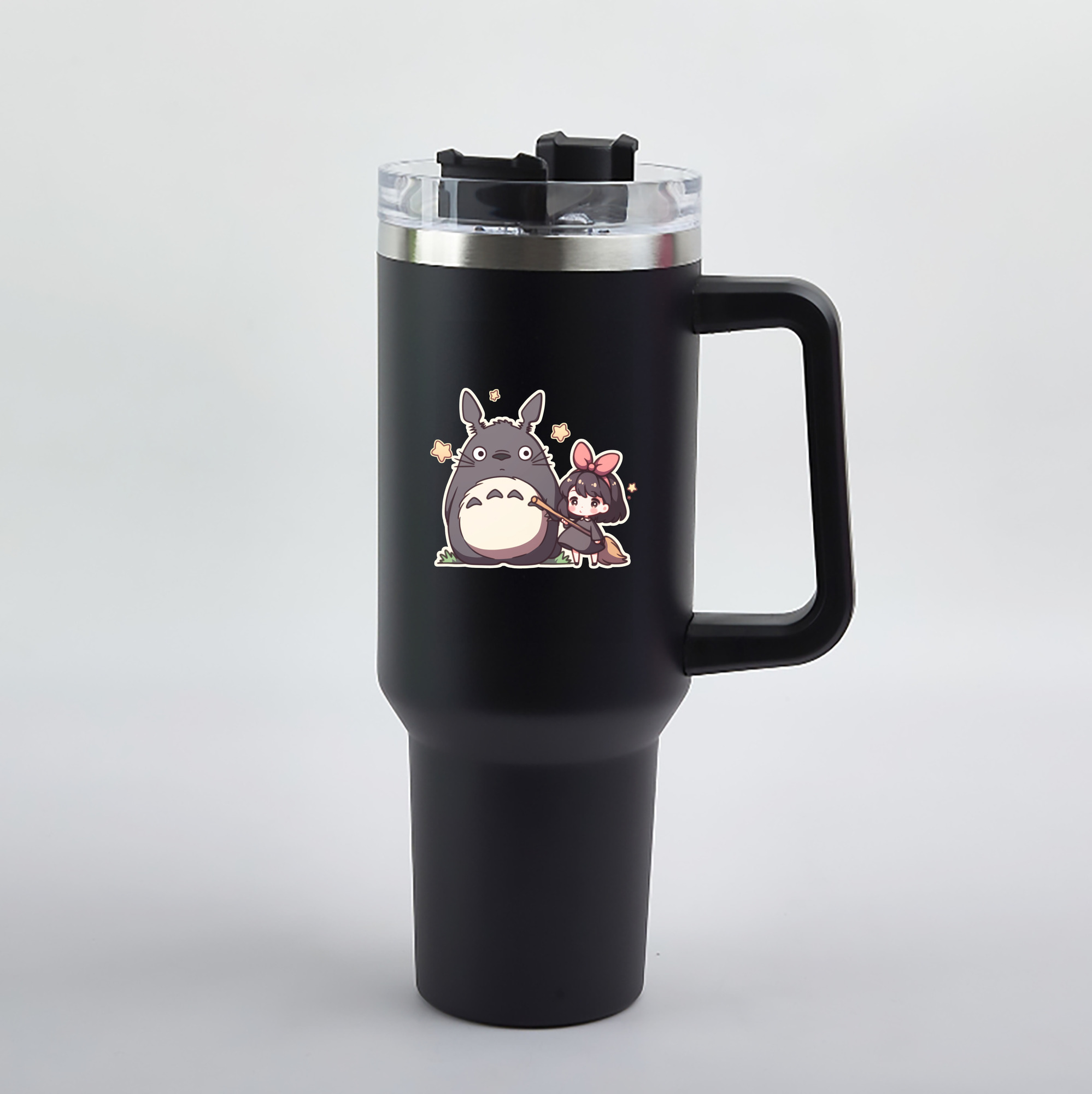 （画像用） となりのトトロ 草壁メイ 草壁サツキ My Neighbor Totoro Satsuki Kusakabe Mei Kusakabe 1200mL車用タンブラー（カラープリント）