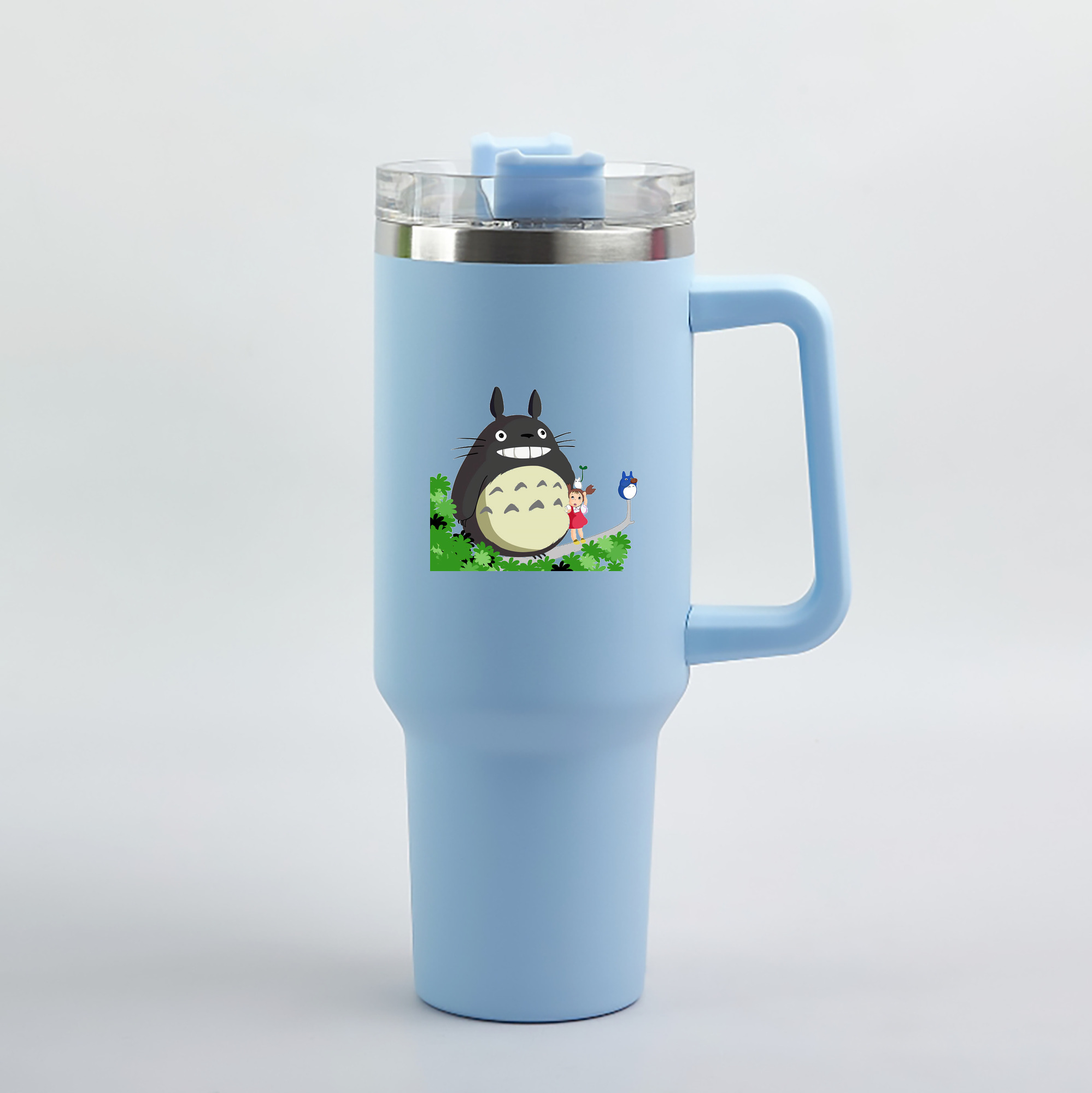 （画像用） となりのトトロ 草壁メイ 草壁サツキ My Neighbor Totoro Satsuki Kusakabe Mei Kusakabe 1200mL車用タンブラー（カラープリント）
