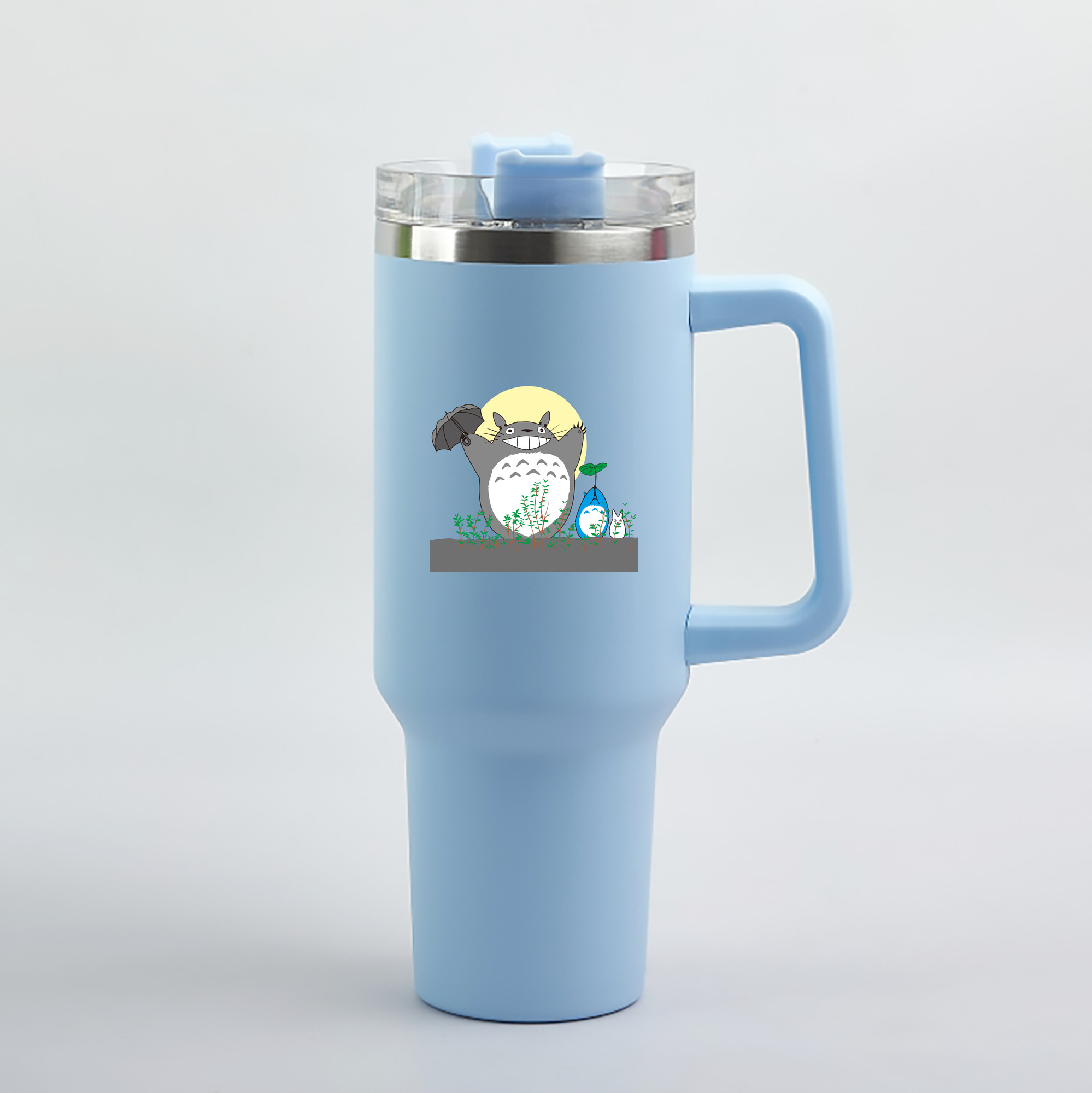（画像用） となりのトトロ 草壁メイ 草壁サツキ My Neighbor Totoro Satsuki Kusakabe Mei Kusakabe 1200mL車用タンブラー（カラープリント）