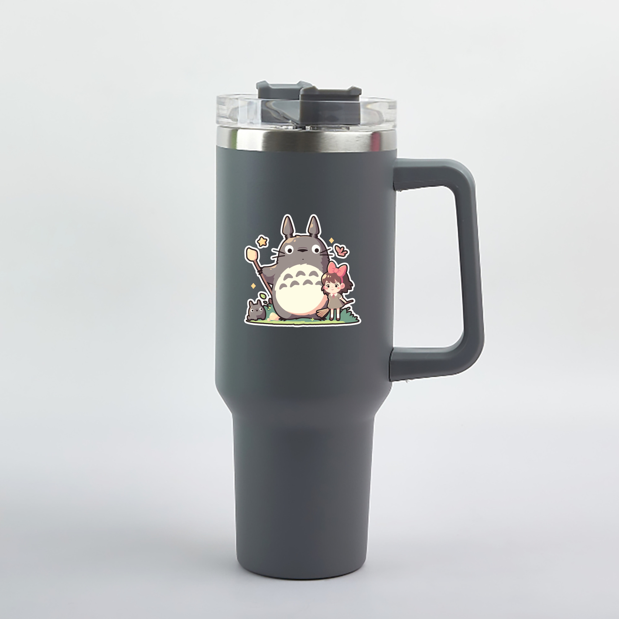 （画像用） となりのトトロ 草壁メイ 草壁サツキ My Neighbor Totoro Satsuki Kusakabe Mei Kusakabe 1200mL車用タンブラー（カラープリント）
