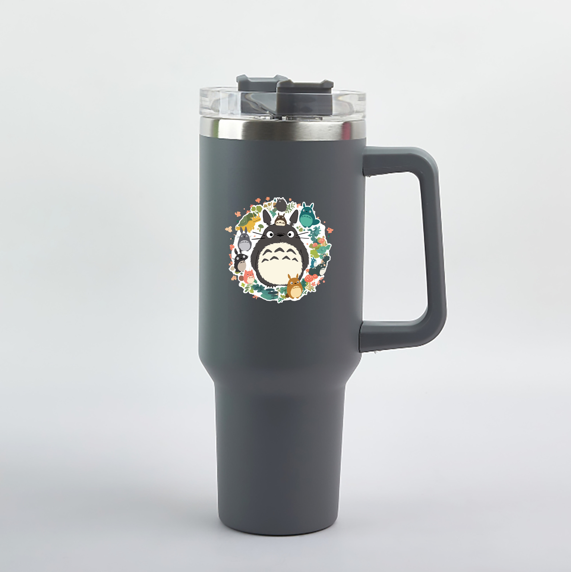 （画像用） となりのトトロ 草壁メイ 草壁サツキ My Neighbor Totoro Satsuki Kusakabe Mei Kusakabe 1200mL車用タンブラー（カラープリント）