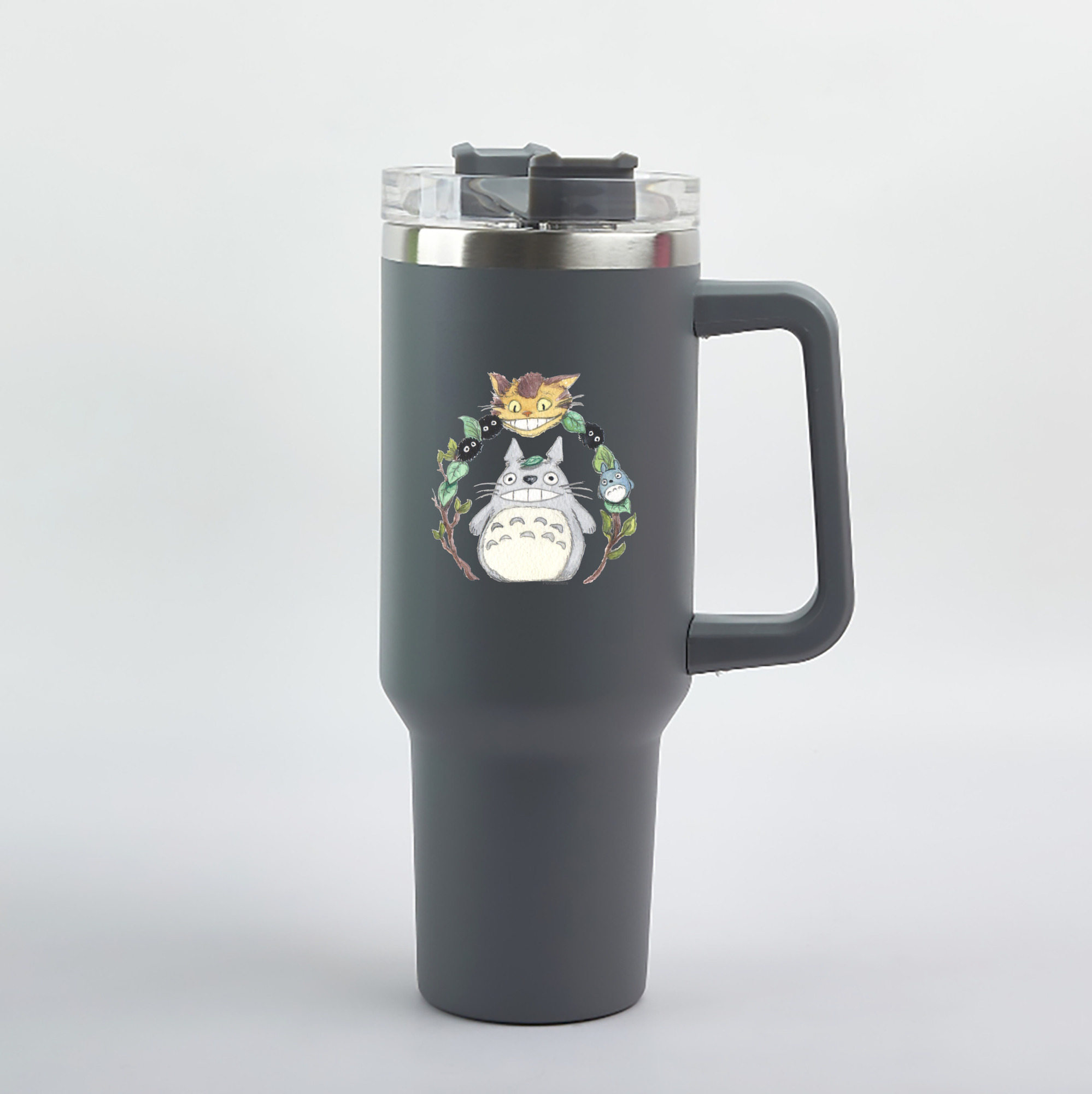 （画像用） となりのトトロ 草壁メイ 草壁サツキ My Neighbor Totoro Satsuki Kusakabe Mei Kusakabe 1200mL車用タンブラー（カラープリント）