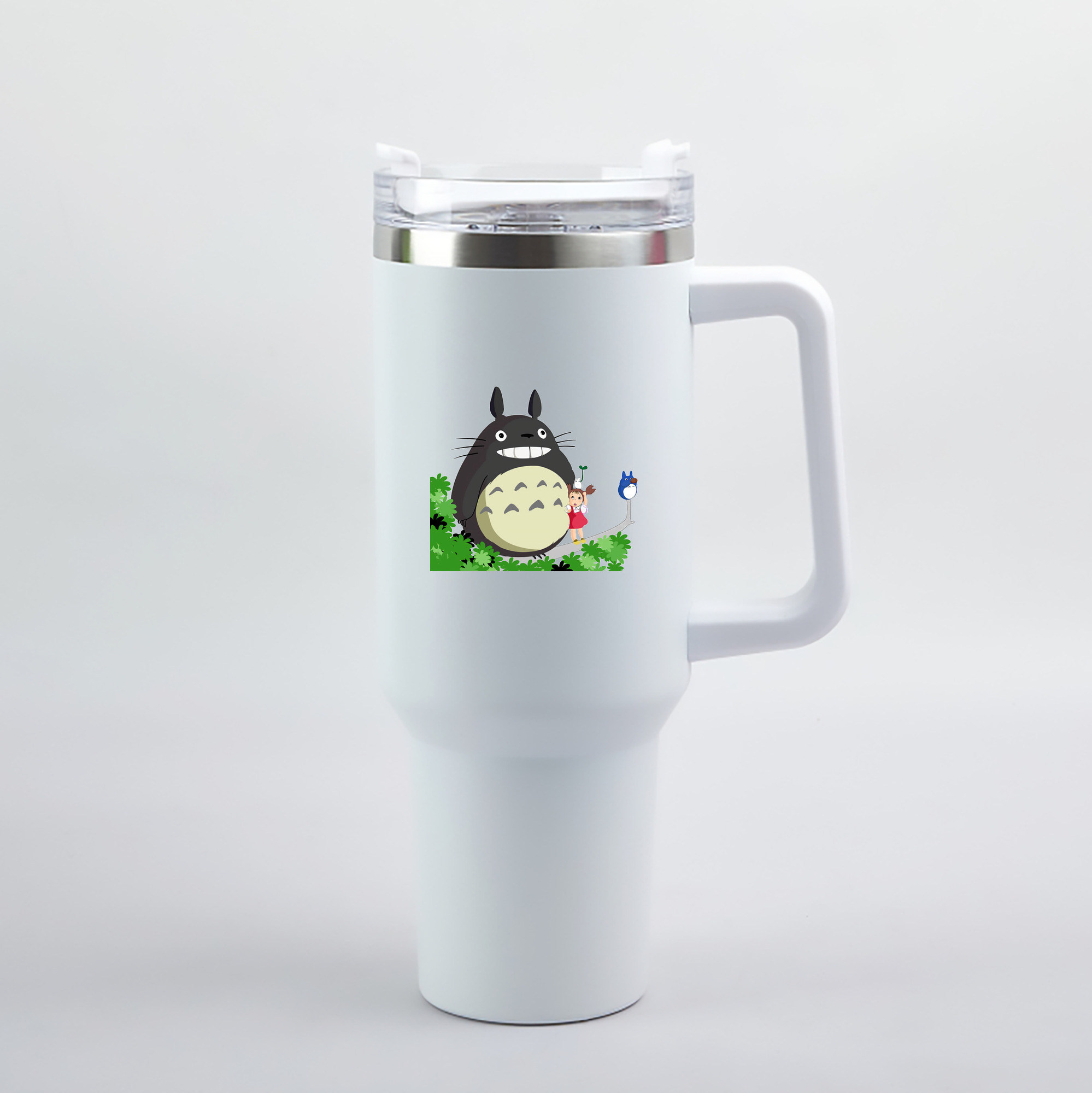 （画像用） となりのトトロ 草壁メイ 草壁サツキ My Neighbor Totoro Satsuki Kusakabe Mei Kusakabe 1200mL車用タンブラー（カラープリント）