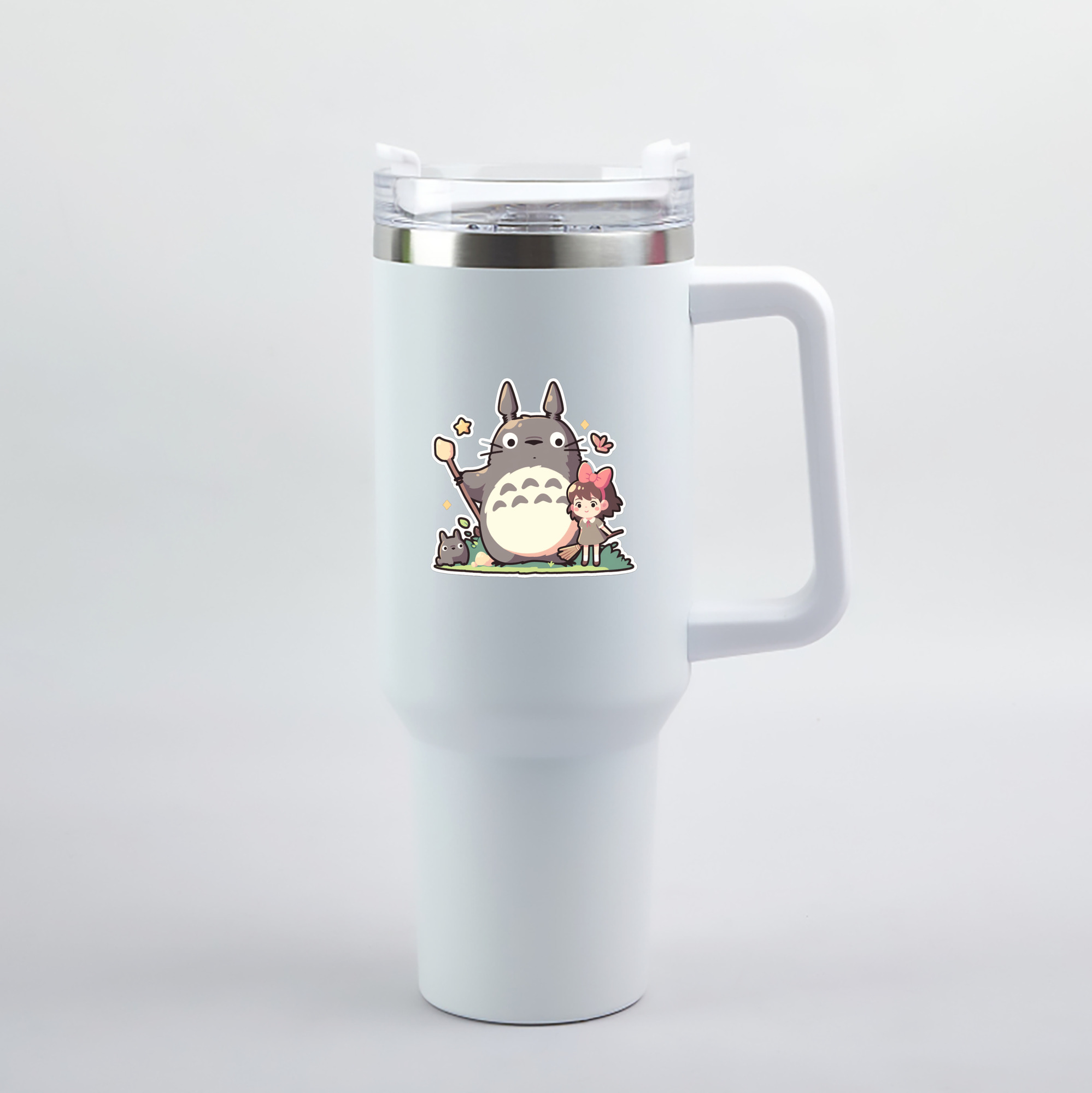 （画像用） となりのトトロ 草壁メイ 草壁サツキ My Neighbor Totoro Satsuki Kusakabe Mei Kusakabe 1200mL車用タンブラー（カラープリント）