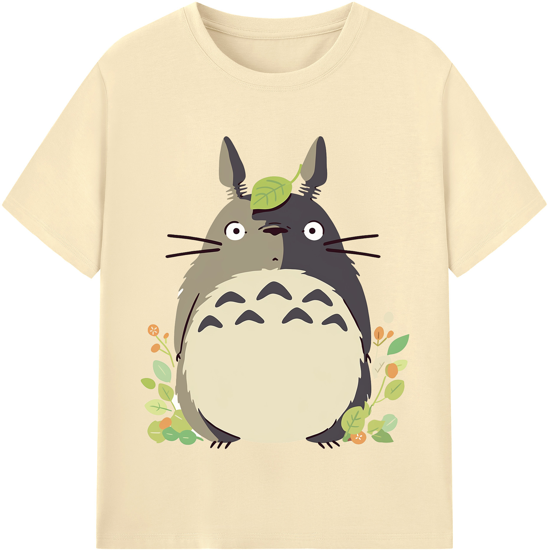 （画像用） となりのトトロ 草壁メイ 草壁サツキ My Neighbor Totoro Satsuki Kusakabe Mei Kusakabe 綿100％半袖Tシャツ（フロントプリント）