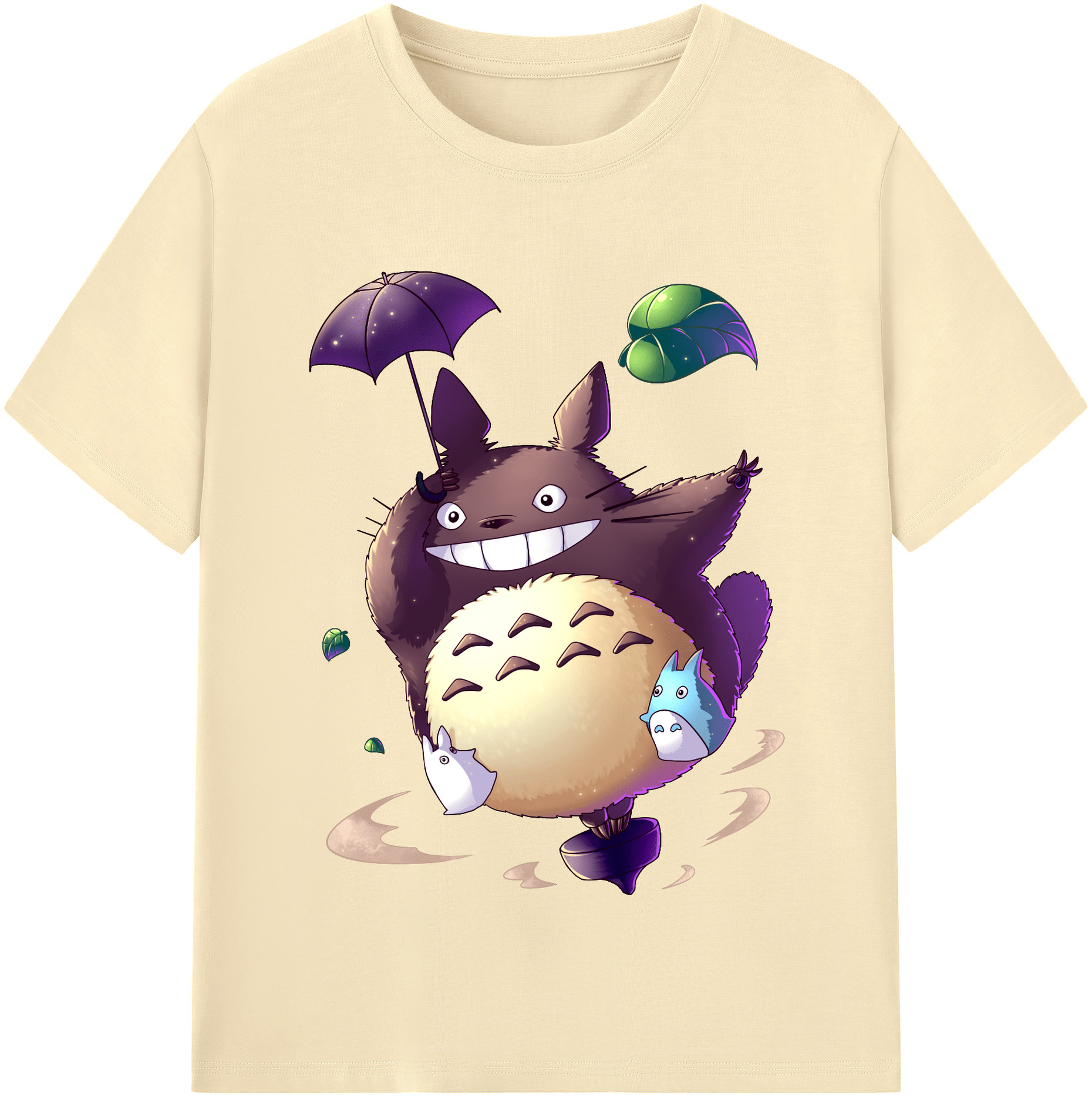 （画像用） となりのトトロ 草壁メイ 草壁サツキ My Neighbor Totoro Satsuki Kusakabe Mei Kusakabe 綿100％半袖Tシャツ（フロントプリント）