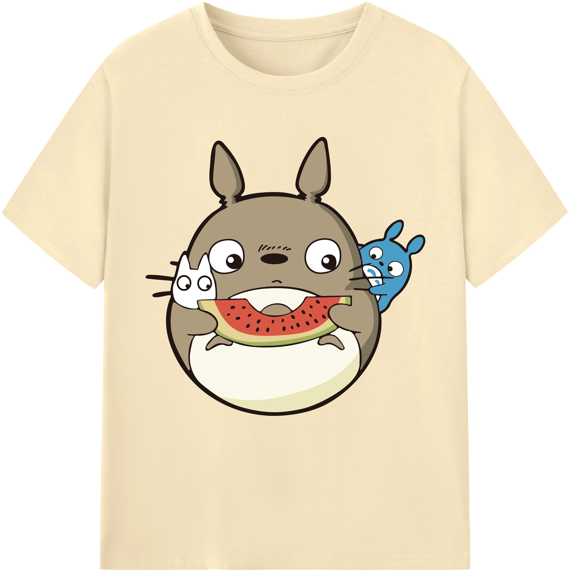 （画像用） となりのトトロ 草壁メイ 草壁サツキ My Neighbor Totoro Satsuki Kusakabe Mei Kusakabe 綿100％半袖Tシャツ（フロントプリント）