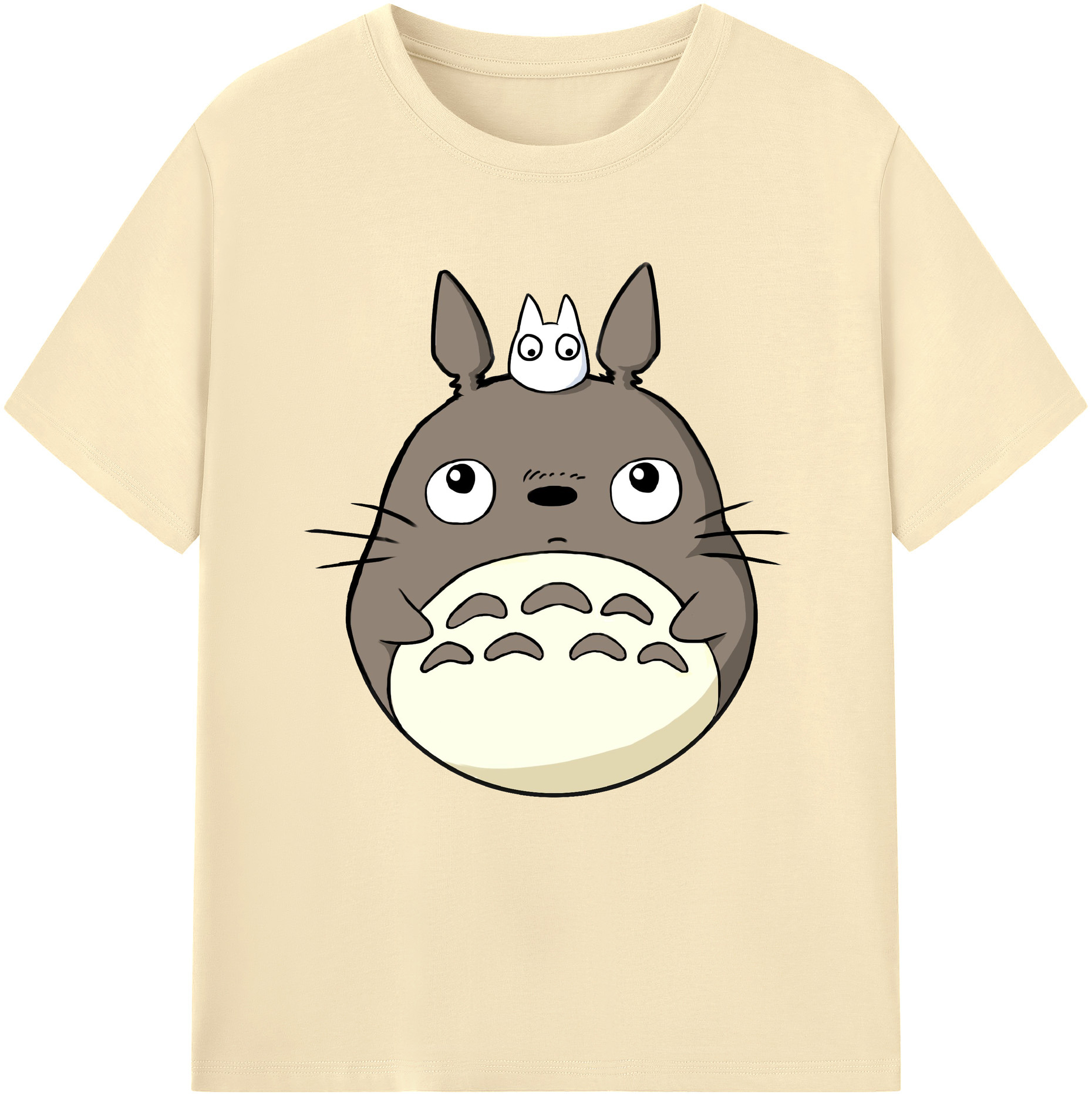（画像用） となりのトトロ 草壁メイ 草壁サツキ My Neighbor Totoro Satsuki Kusakabe Mei Kusakabe 綿100％半袖Tシャツ（フロントプリント）