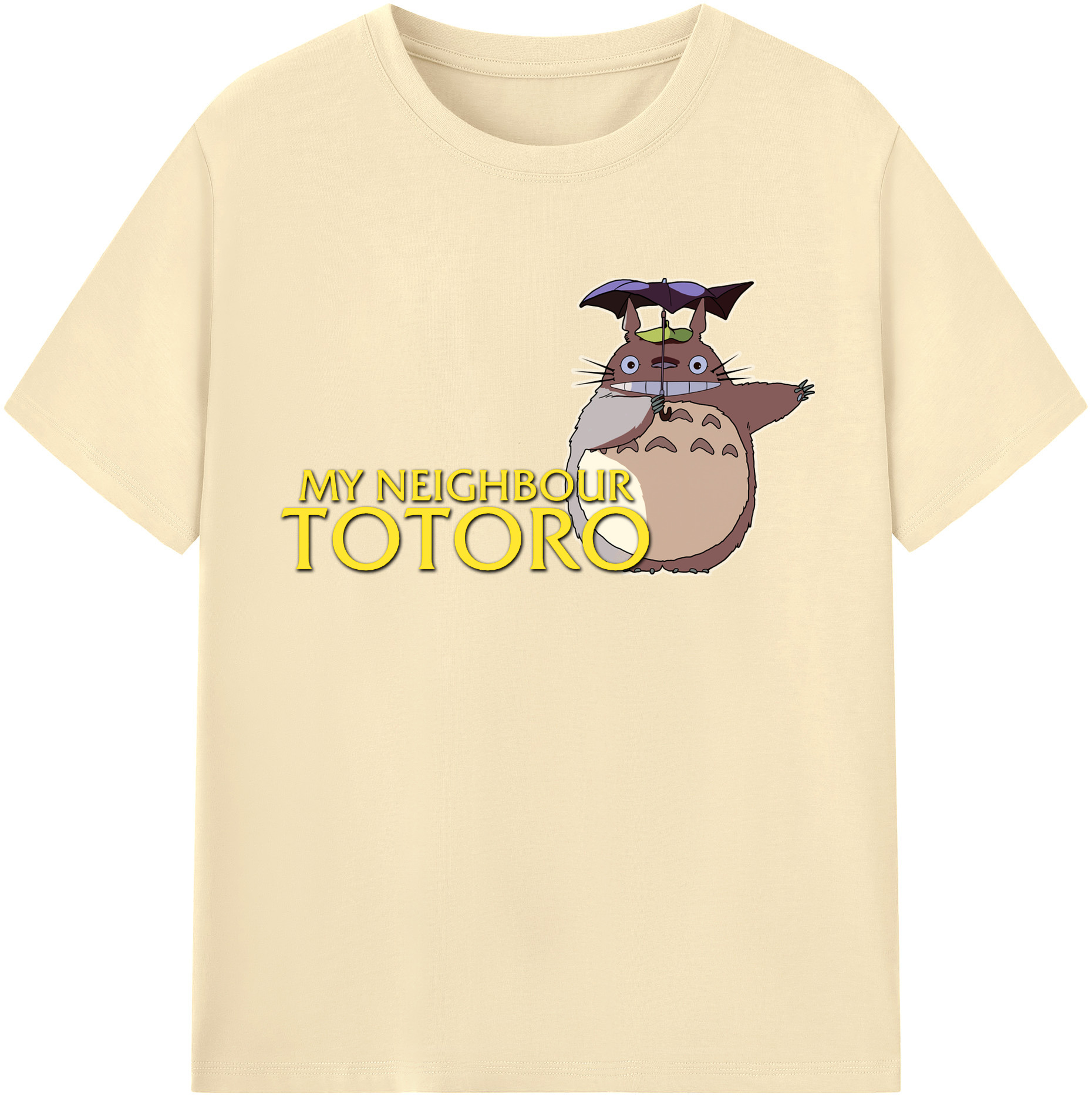 （画像用） となりのトトロ 草壁メイ 草壁サツキ My Neighbor Totoro Satsuki Kusakabe Mei Kusakabe 綿100％半袖Tシャツ（フロントプリント）