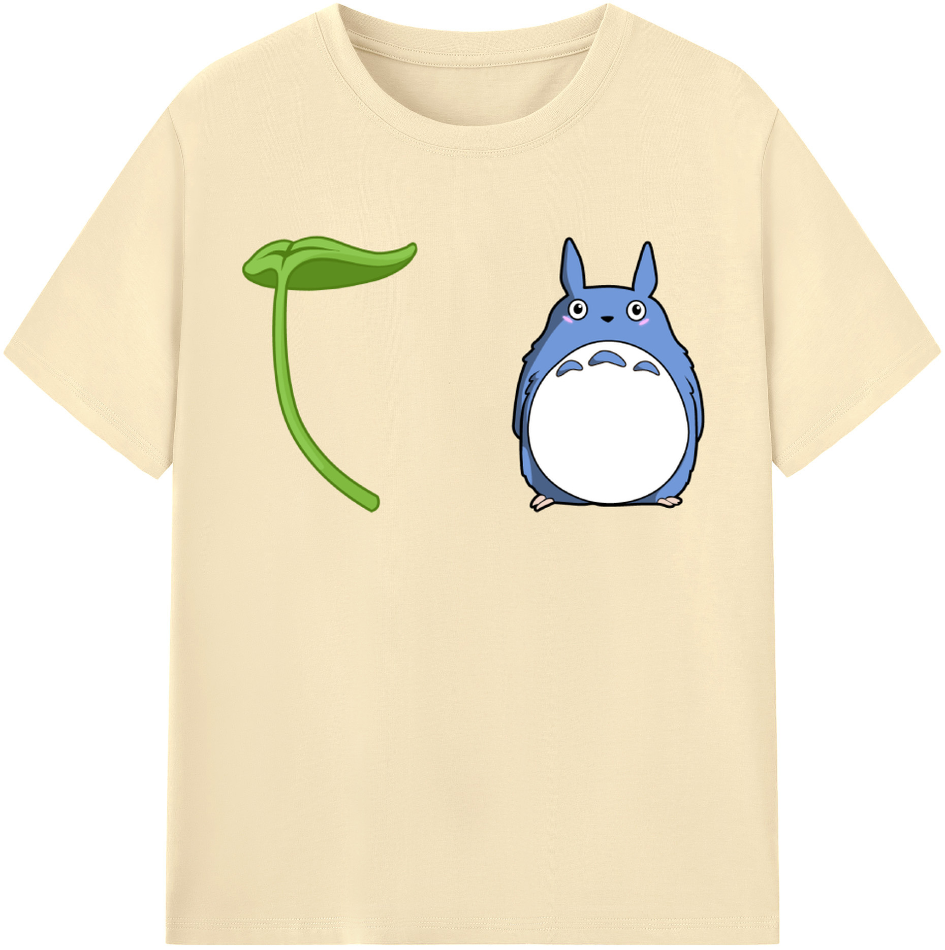（画像用） となりのトトロ 草壁メイ 草壁サツキ My Neighbor Totoro Satsuki Kusakabe Mei Kusakabe 綿100％半袖Tシャツ（フロントプリント）