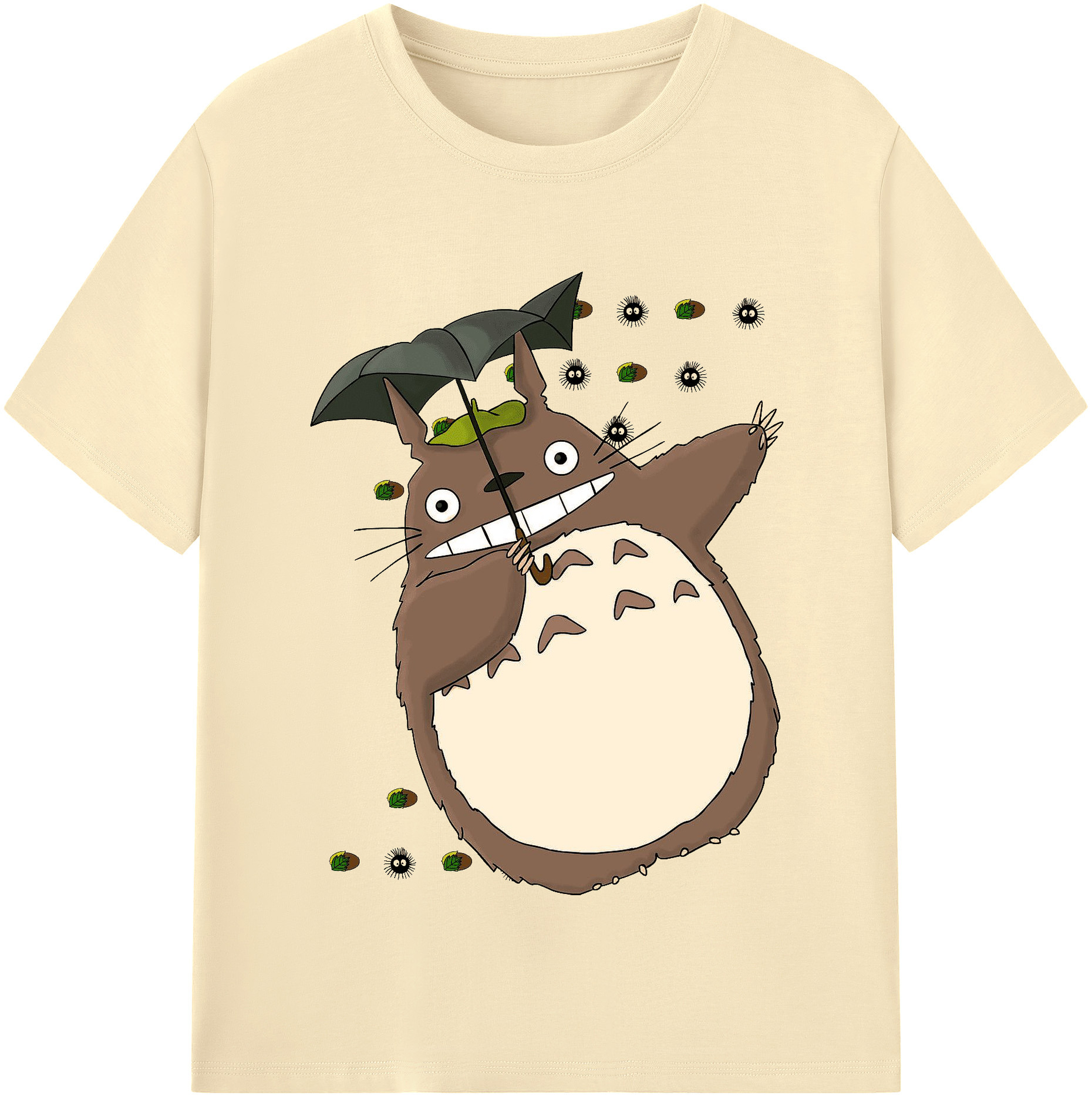 （画像用） となりのトトロ 草壁メイ 草壁サツキ My Neighbor Totoro Satsuki Kusakabe Mei Kusakabe 綿100％半袖Tシャツ（フロントプリント）