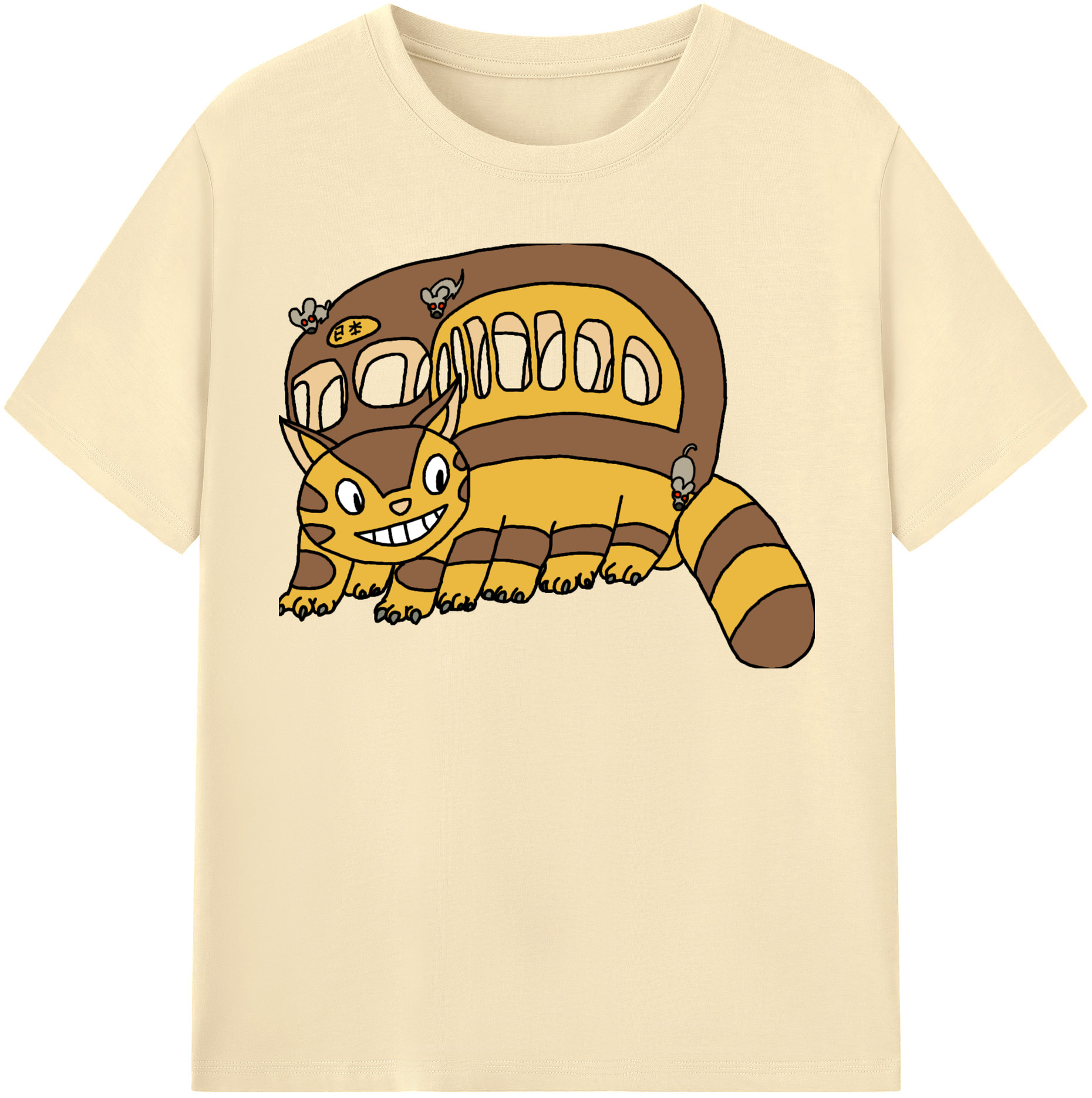 （画像用） となりのトトロ 草壁メイ 草壁サツキ My Neighbor Totoro Satsuki Kusakabe Mei Kusakabe 綿100％半袖Tシャツ（フロントプリント）