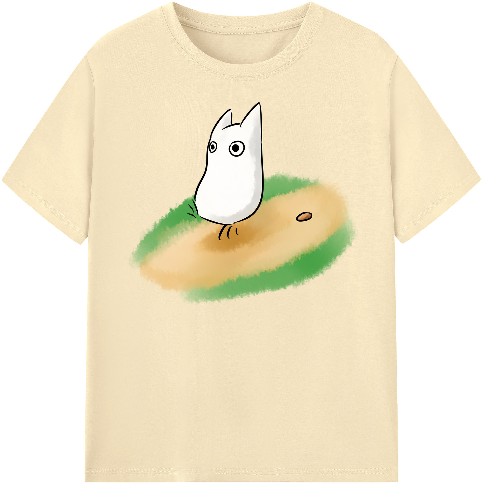 （画像用） となりのトトロ 草壁メイ 草壁サツキ My Neighbor Totoro Satsuki Kusakabe Mei Kusakabe 綿100％半袖Tシャツ（フロントプリント）