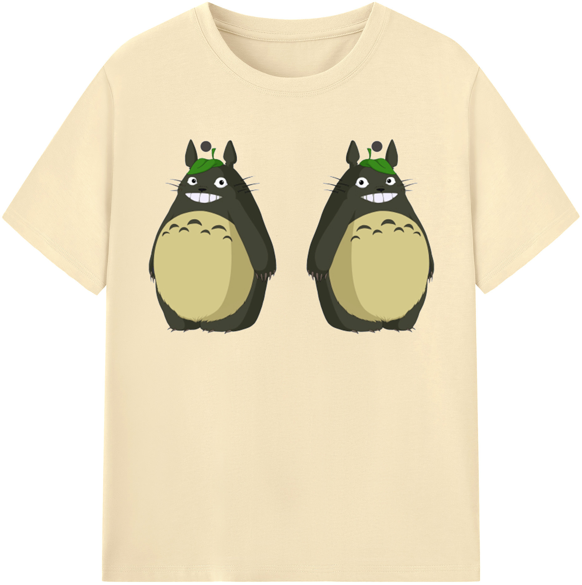 （画像用） となりのトトロ 草壁メイ 草壁サツキ My Neighbor Totoro Satsuki Kusakabe Mei Kusakabe 綿100％半袖Tシャツ（フロントプリント）