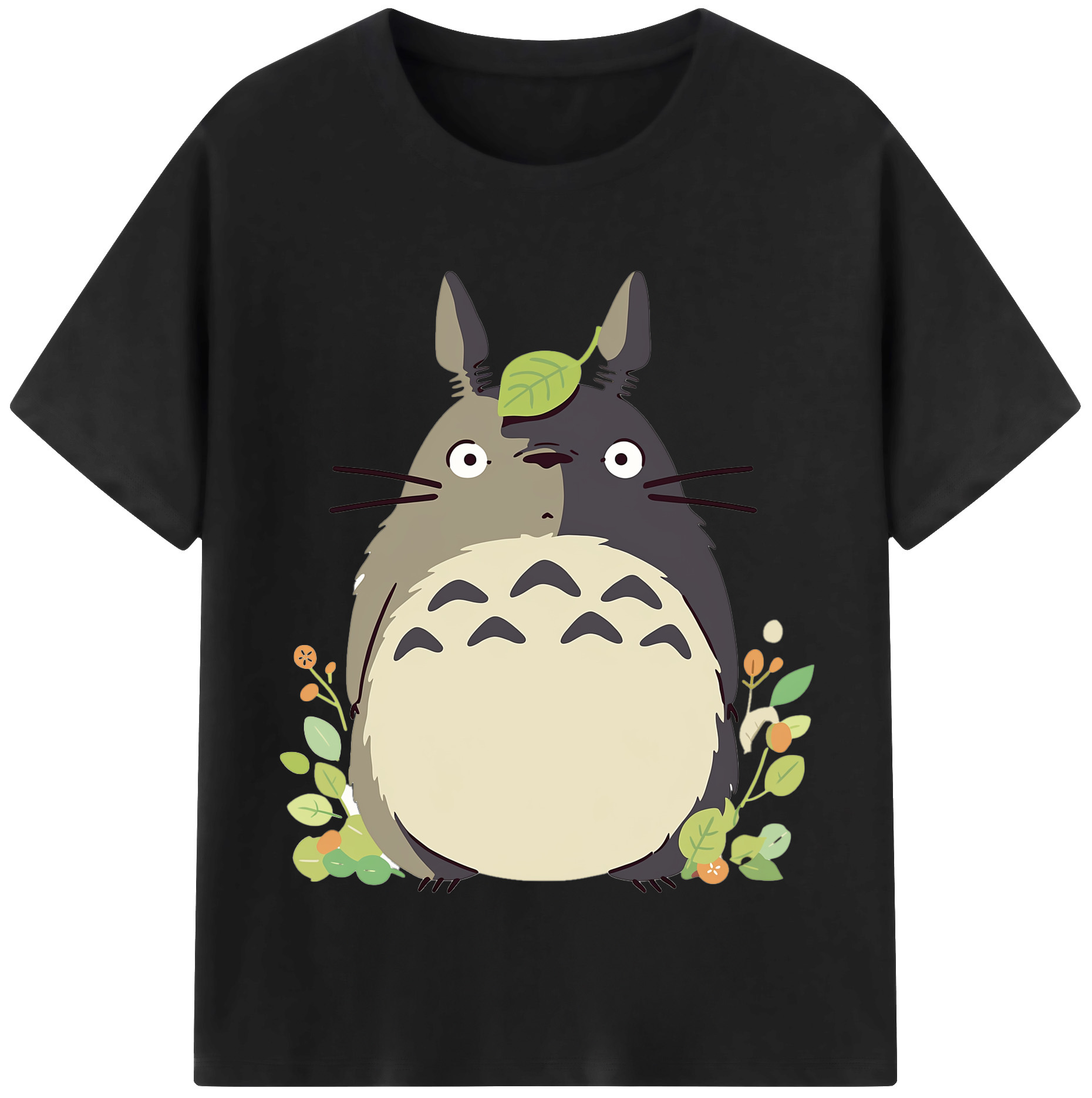 （画像用） となりのトトロ 草壁メイ 草壁サツキ My Neighbor Totoro Satsuki Kusakabe Mei Kusakabe 綿100％半袖Tシャツ（フロントプリント）