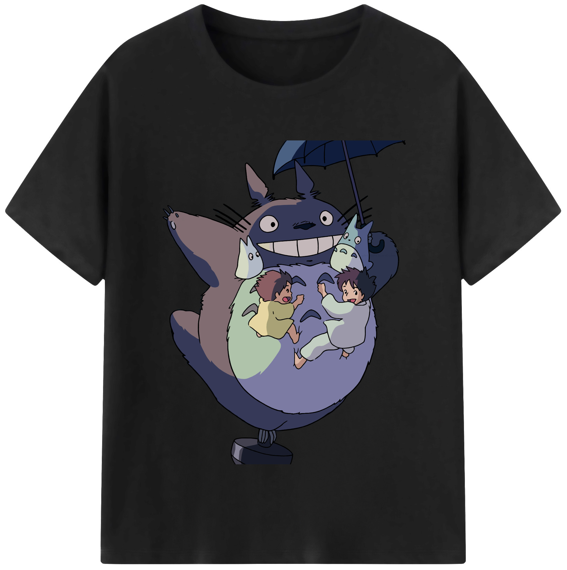 （画像用） となりのトトロ 草壁メイ 草壁サツキ My Neighbor Totoro Satsuki Kusakabe Mei Kusakabe 綿100％半袖Tシャツ（フロントプリント）